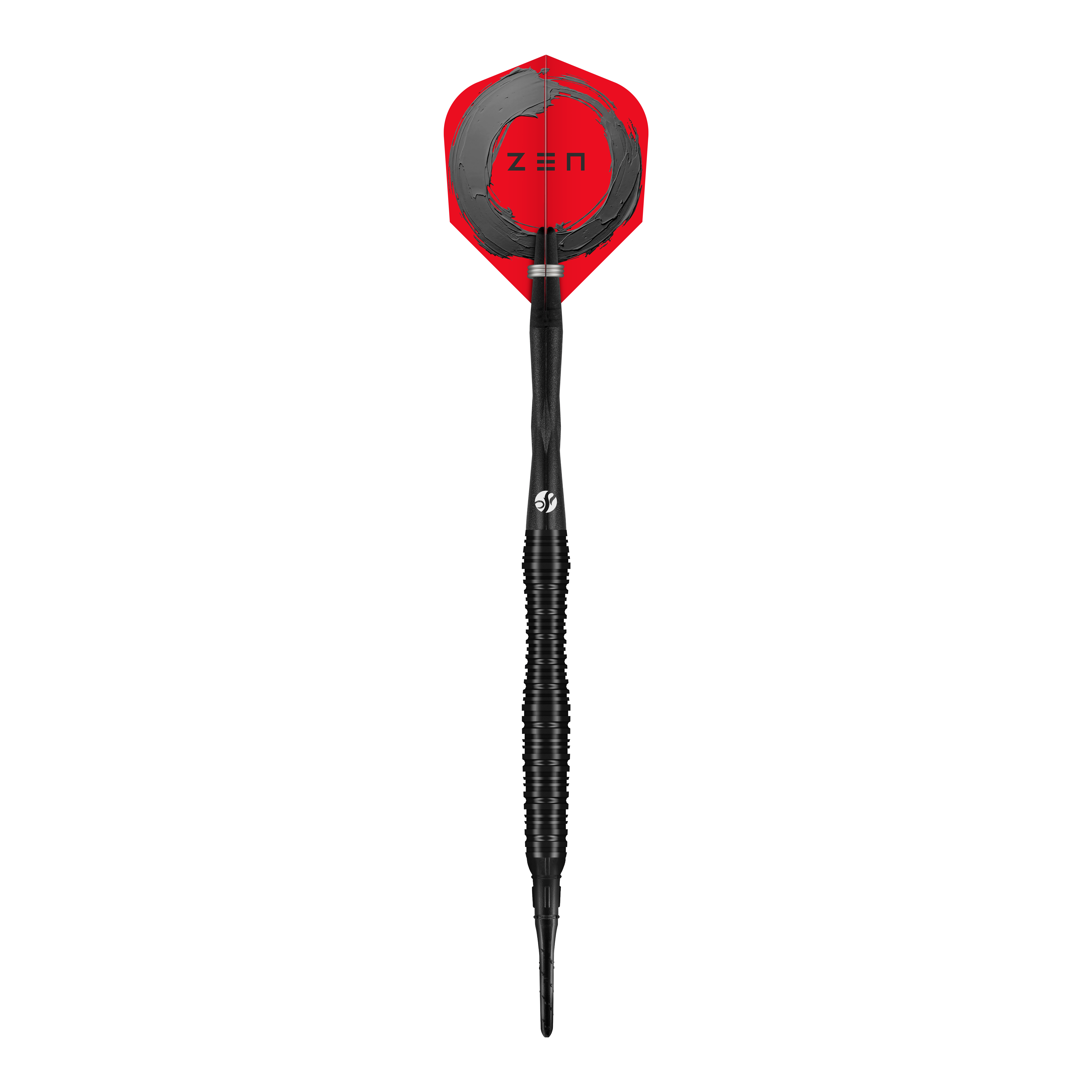 Fléchettes souples Shot ZEN Scallop - 20 g Hier sind die Shot ZEN Scallop Softdarts mit 20g Gewicht abgebildet. Das Bild zeigt die schlanke Form und das strukturierte Barrel.