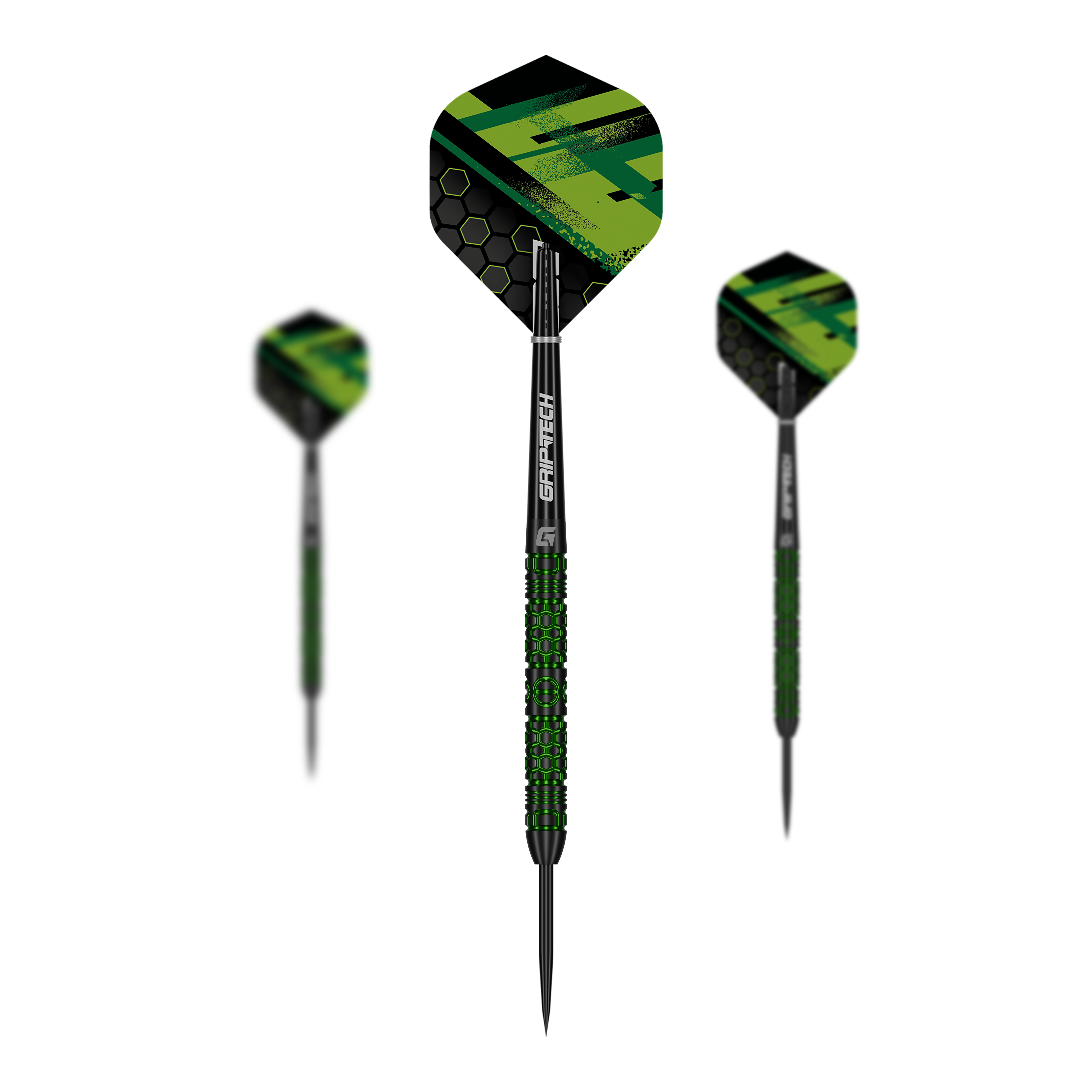Fléchettes en acier GOAT Kick-Off Zu sehen ist ein Set der GOAT Kick-Off Steeldarts. Es besteht aus mehreren Darts und bietet optimale Spielergebnisse.