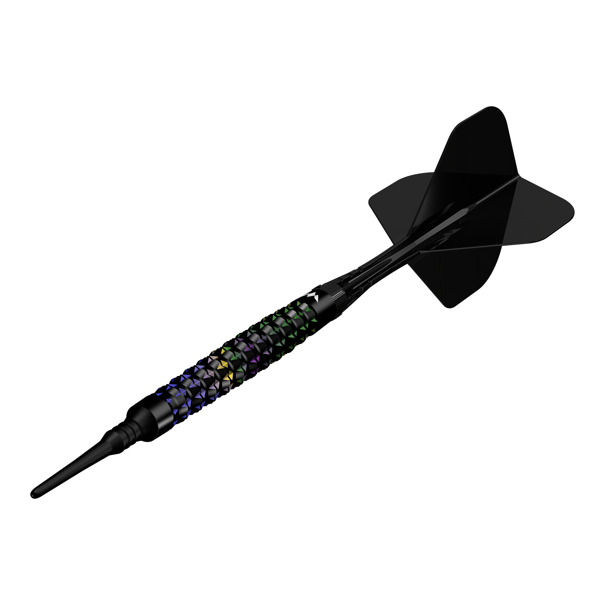 Abgebildet sind die Mission Black Opal Softdarts - 20g. Die Softdarts sind klar erkennbar dargestellt.