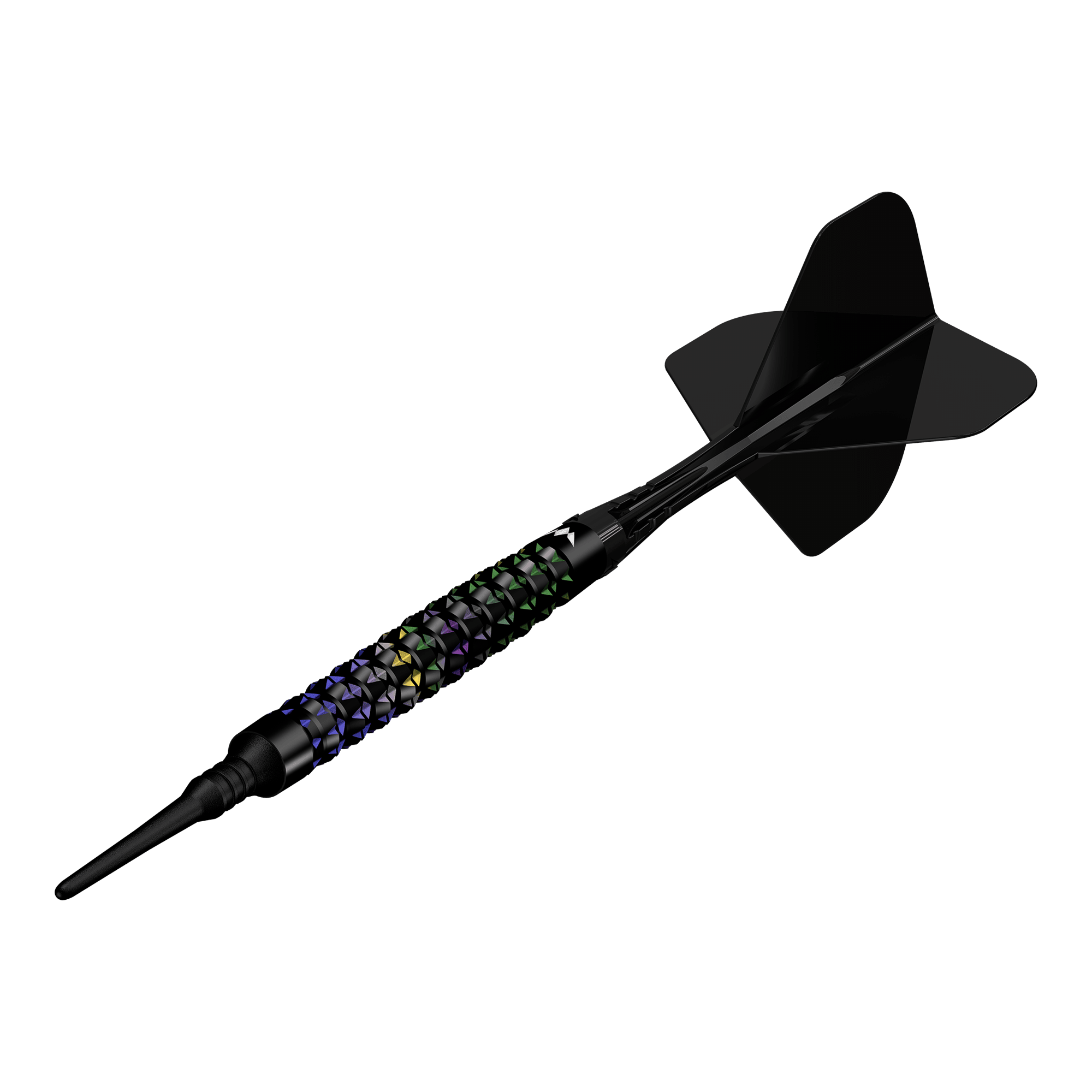 Fléchettes souples Mission Black Opal - 20 g Abgebildet sind die Mission Black Opal Softdarts - 20g. Die Softdarts sind klar erkennbar dargestellt.