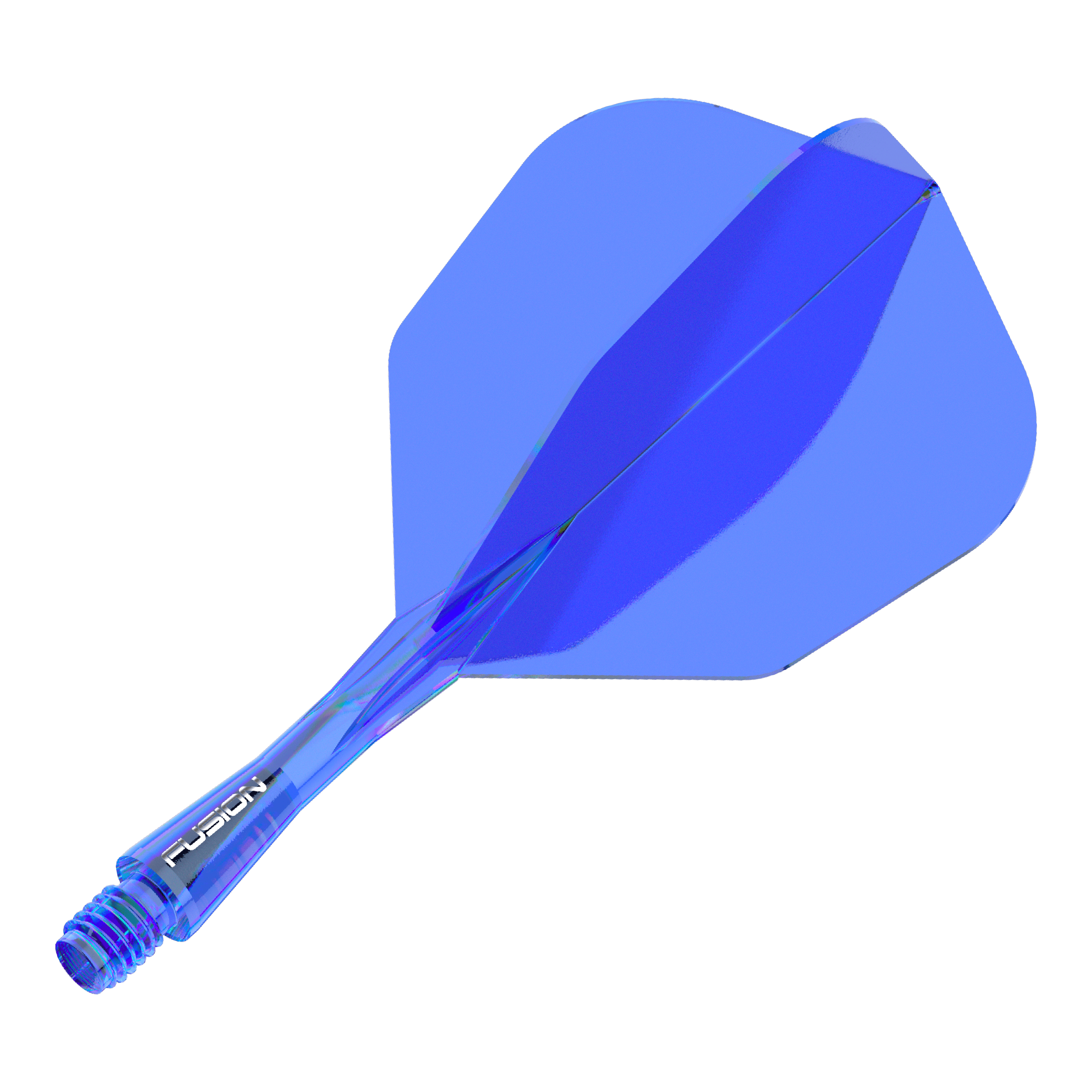 Système d'arbre de vol Winmau Fusion n° 6 Bleu Zu sehen ist ein Produkt mit dem Dateinamen 8836_Winmau_Fusion_Flight_Shaft_System_No6_Blau_22mm_1. Vermutlich handelt es sich um einen blauen Dartschaft mit Flight.