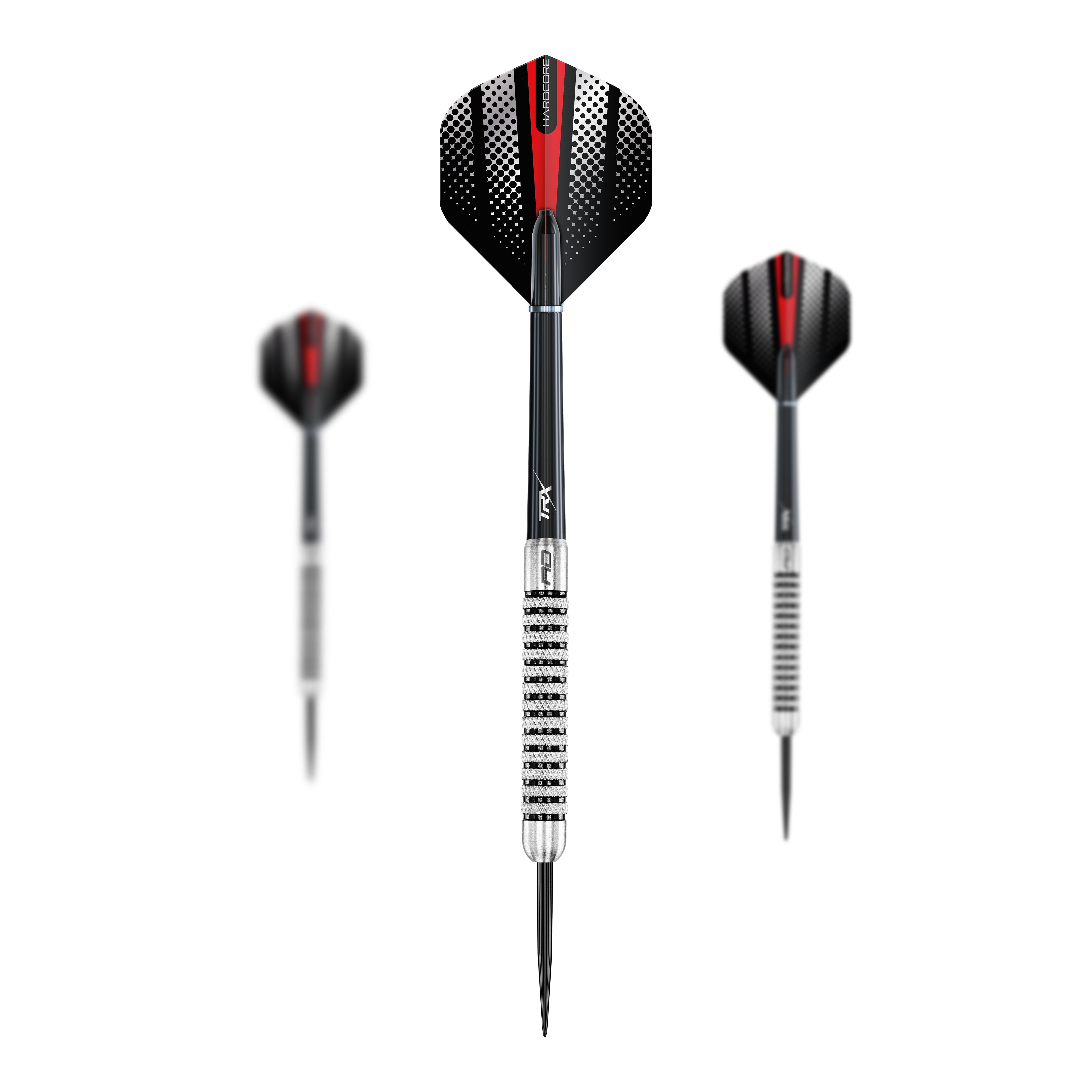 Fléchettes en acier Red Dragon Flightmaster Fury 2 - 25 g Dieses Bild zeigt die Red Dragon Flightmaster Fury 2 Steeldarts mit 25g Gewicht. Die Steeldarts sind ideal für präzises Dartspiel geeignet.