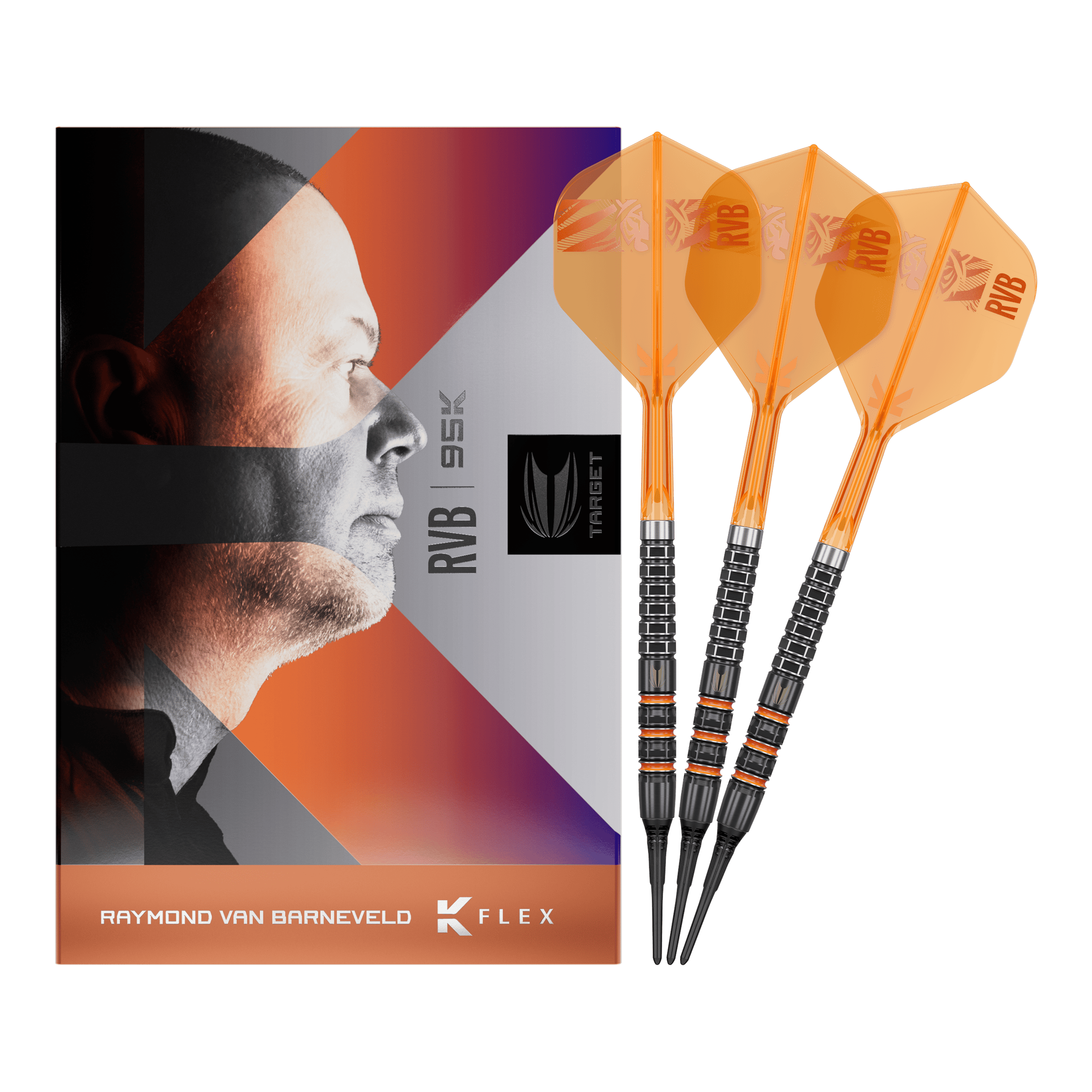 Fléchettes souples Target Raymond Van Barneveld 95K - 20g Fléchettes souples Target Raymond Van Barneveld 95K - 20g