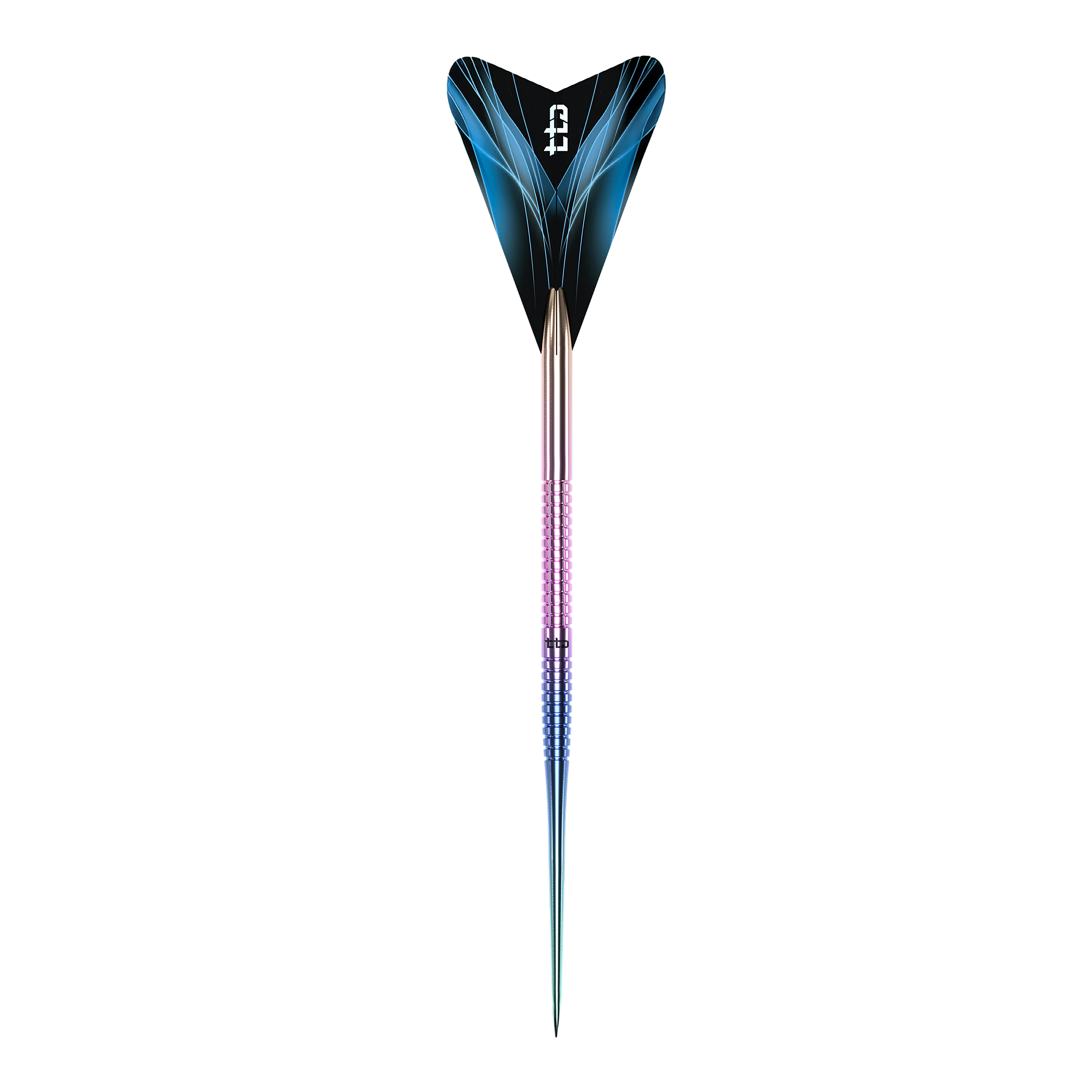 Caliburn TTD Complete Titanium T1 Rainbow Steeldarts - 5 g Hier sieht man den Caliburn TTD Complete Titanium T1 Rainbow Steeldarts - 5g. Der Dartpfeil ist besonders durch sein farbenfrohes Aussehen.