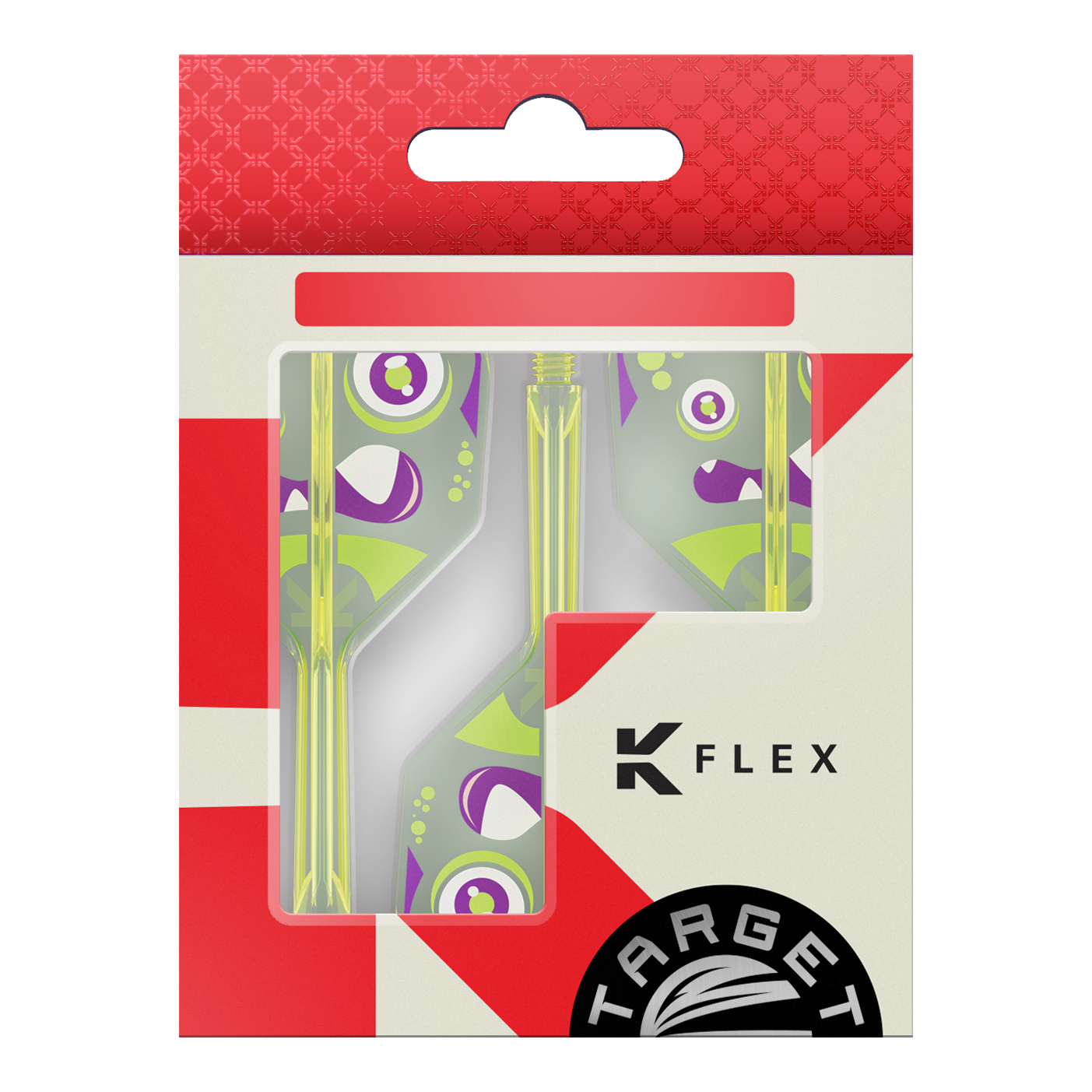 Das Foto zeigt Target Japan K-Flex Xeno No6 Flights. Die Flights sind hochwertiges Zubehör für Darts.