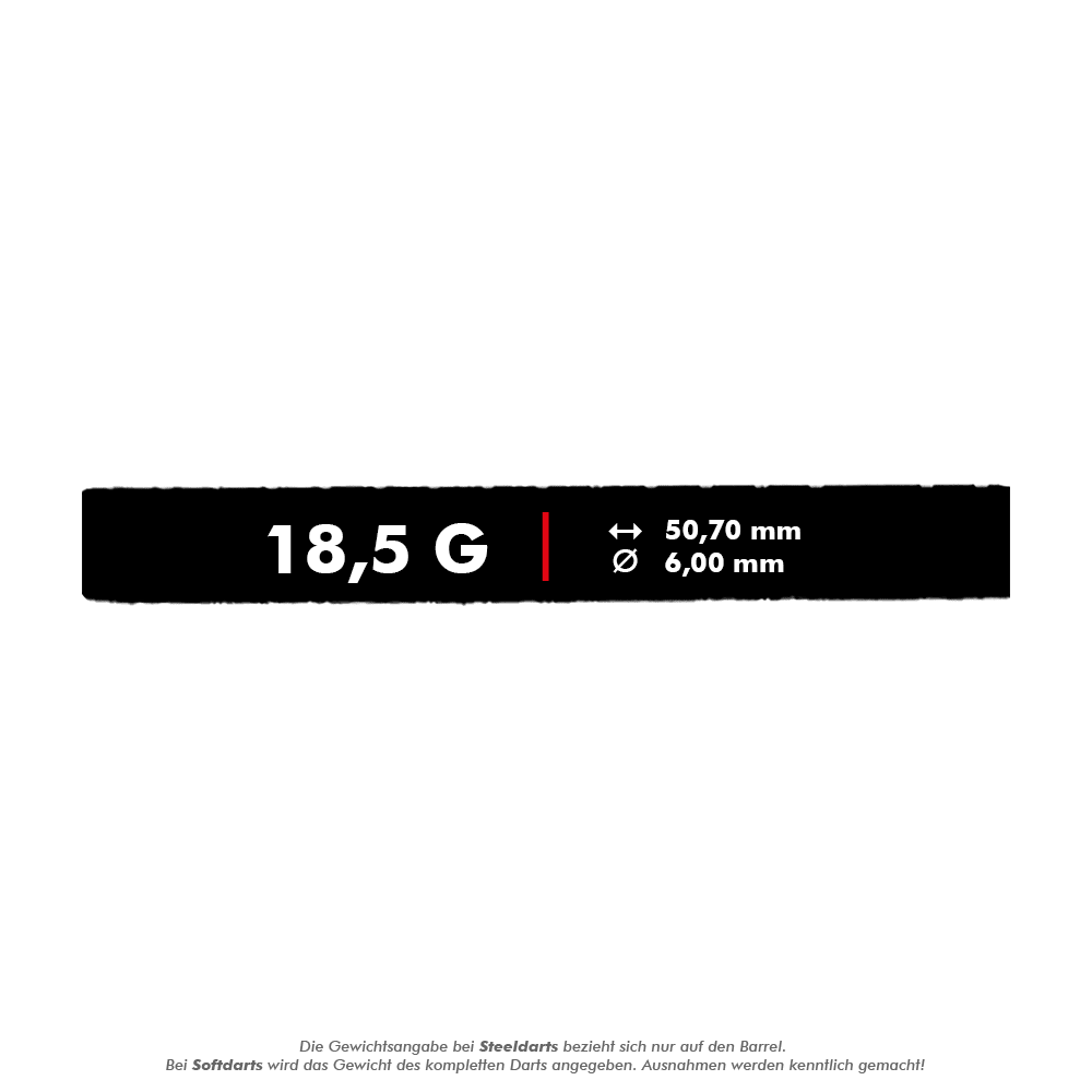 Fléchettes souples McDart 85 Tungsten V24 - 18,5 g