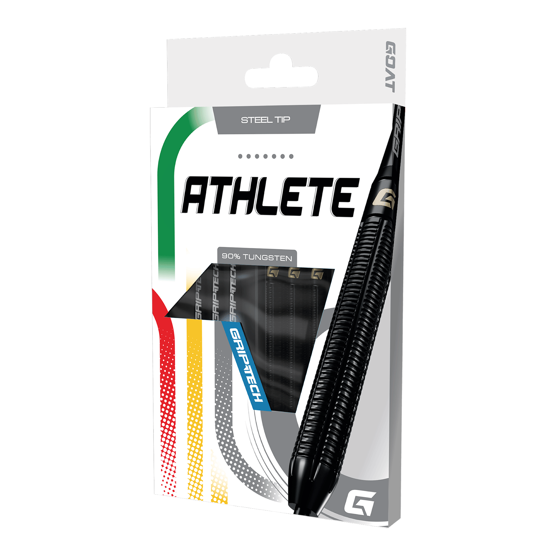 Fléchettes GOAT Athlete en acier tungstène noir Das Produkt GOAT Athlete Black Tungsten Steeldarts wird gezeigt. Die Darts sind für professionelle Spieler geeignet und in Schwarz gehalten.