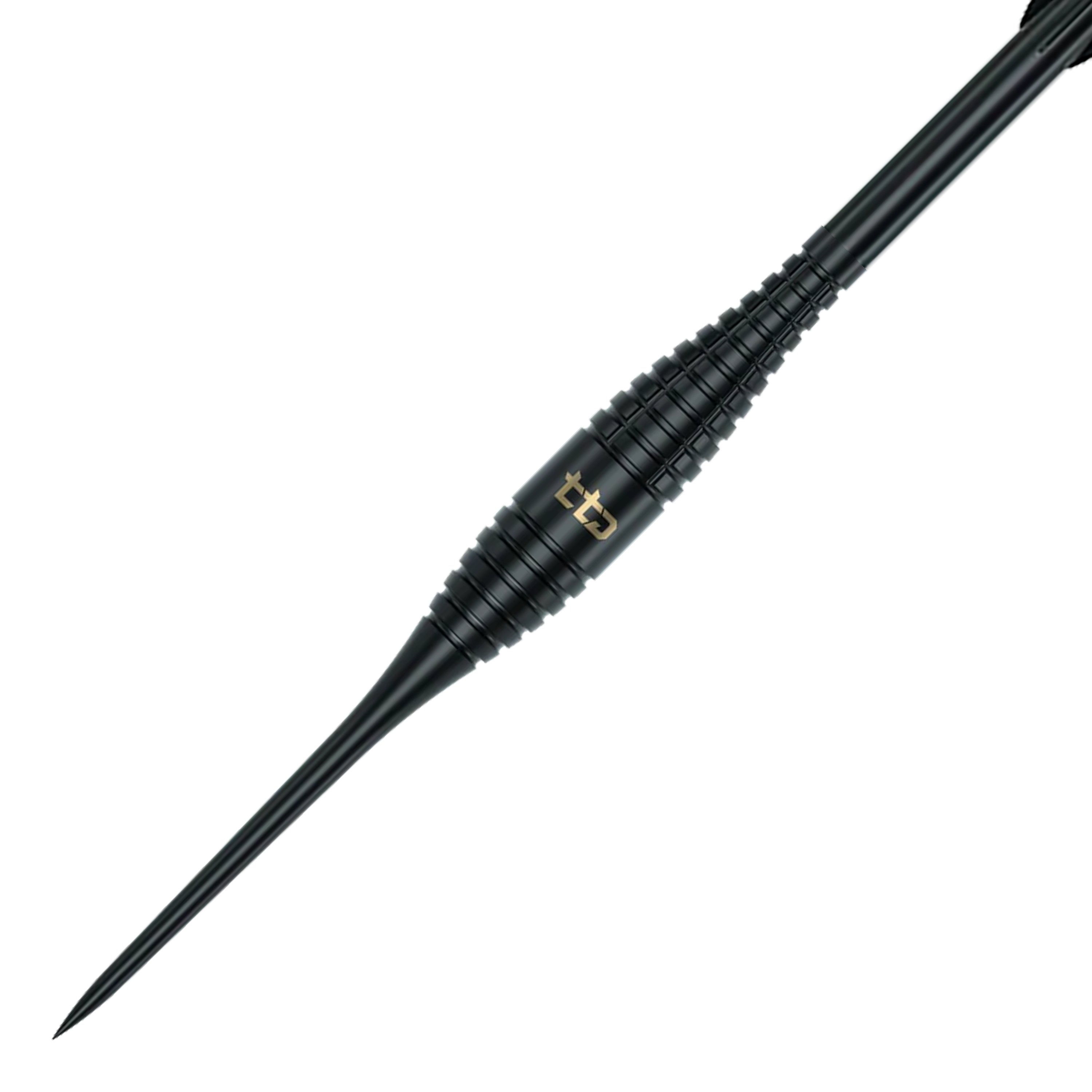 Caliburn TTD Complete Titanium T2 Fléchettes en acier noir - 6 g Gezeigt wird das Produkt Caliburn TTD Complete Titanium T2 Black Steeldarts - 6g. Diese Steeldarts zeichnen sich durch ihr Titan-Material aus.