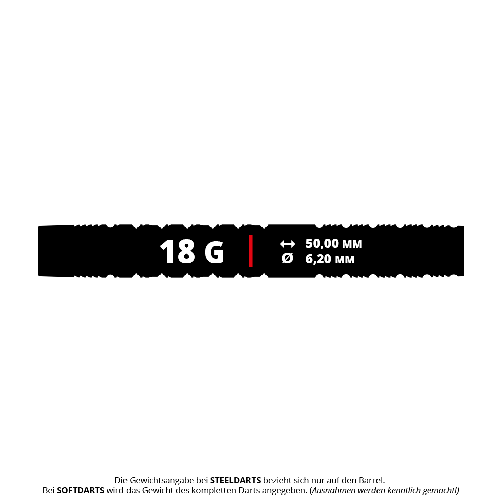 Abgebildet ist das Produkt Target Redux 10 Softdarts - 18g. Dieses Bild zeigt die Softdarts aus einer übersichtlichen Perspektive.