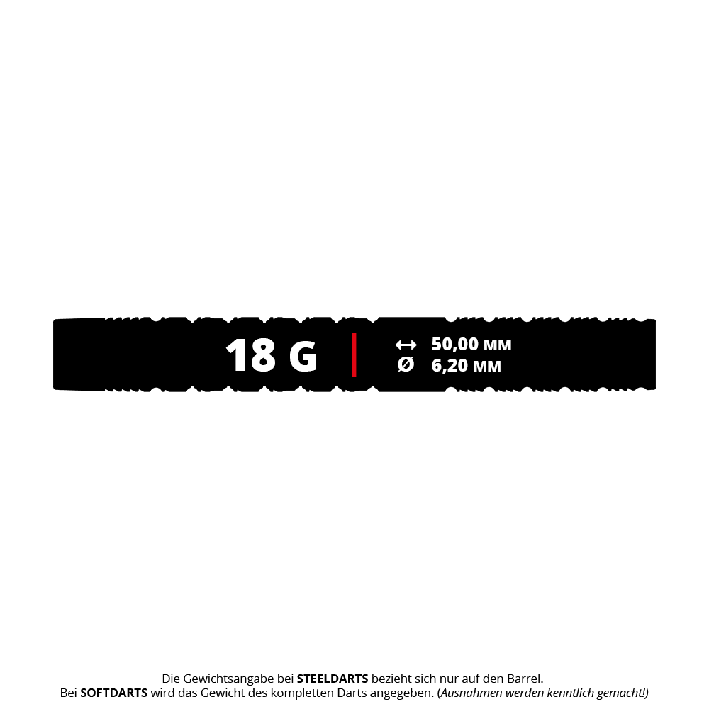 Target Redux 10 fléchettes souples - 18 g Abgebildet ist das Produkt Target Redux 10 Softdarts - 18g. Dieses Bild zeigt die Softdarts aus einer übersichtlichen Perspektive.