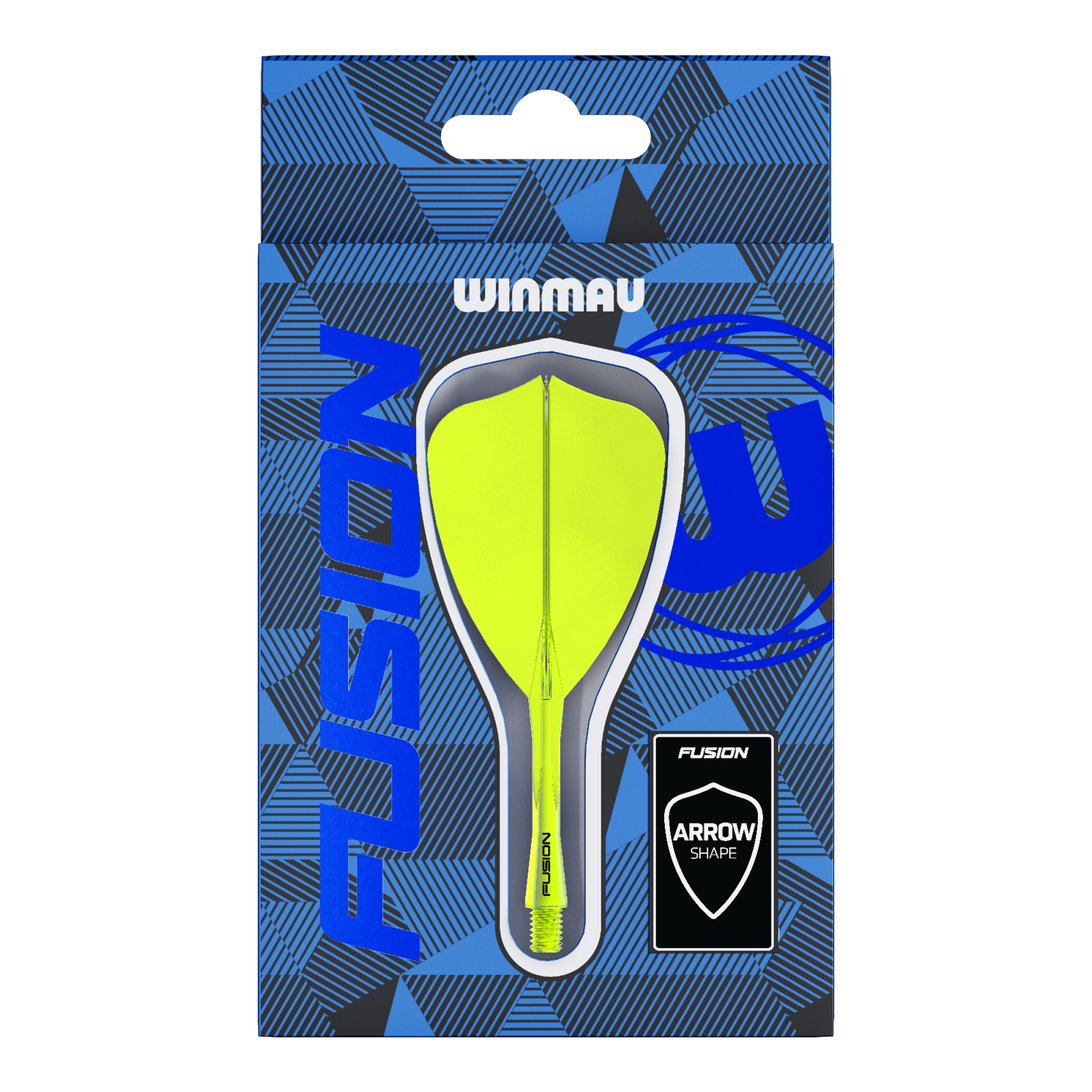 Système de vol Winmau Fusion Arrow Jaune fluo Abgebildet ist das Winmau Fusion Flight-Shaft-System Arrow Neon Yellow. Das Produkt ist ein leuchtend gelber Dart-Schaft.