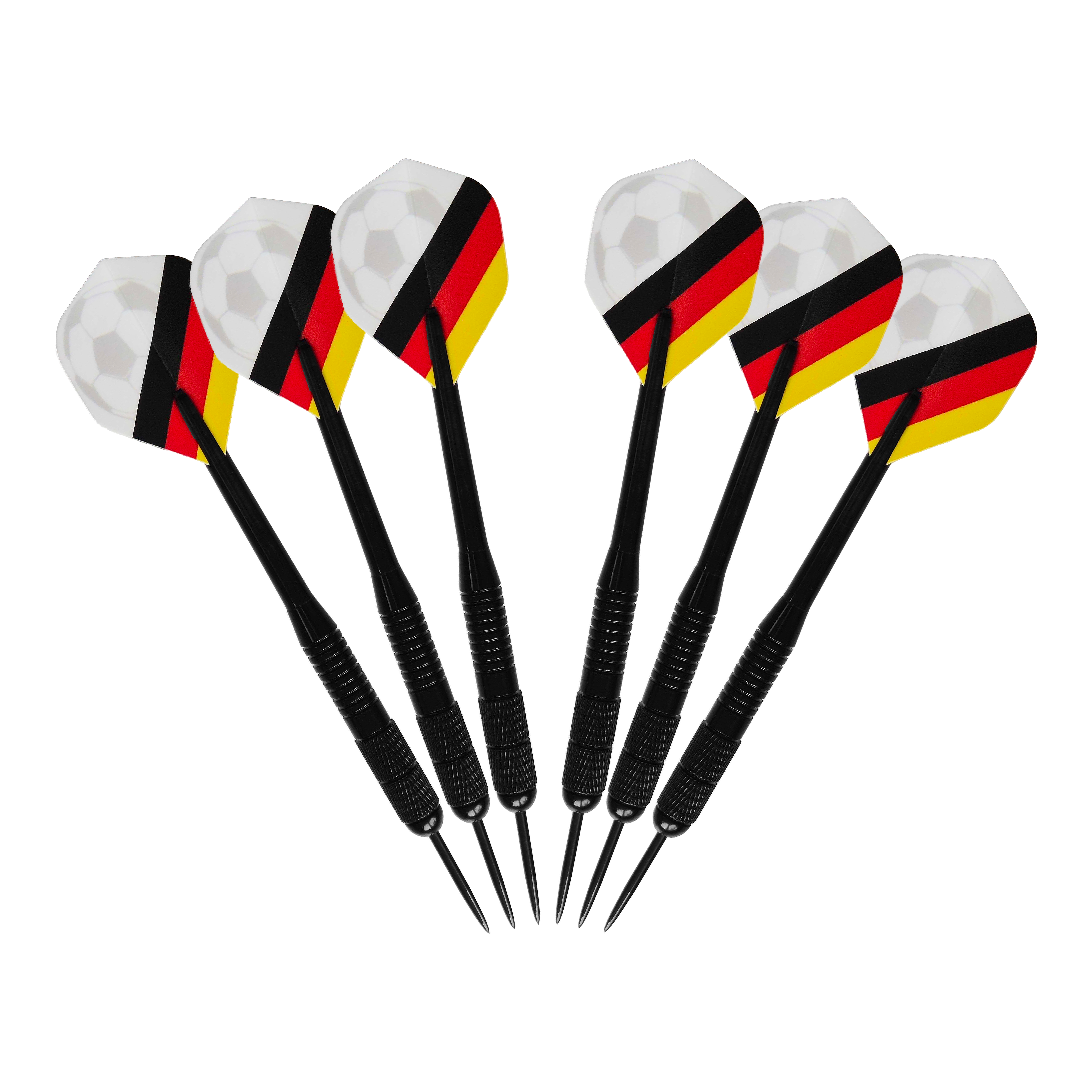 Pack de football McDart Kick-off Das Bild zeigt das McDart Anpfiff Fußball Bundle. Es handelt sich um ein Produkt für Fußball-Fans, das mehrere Artikel umfasst.