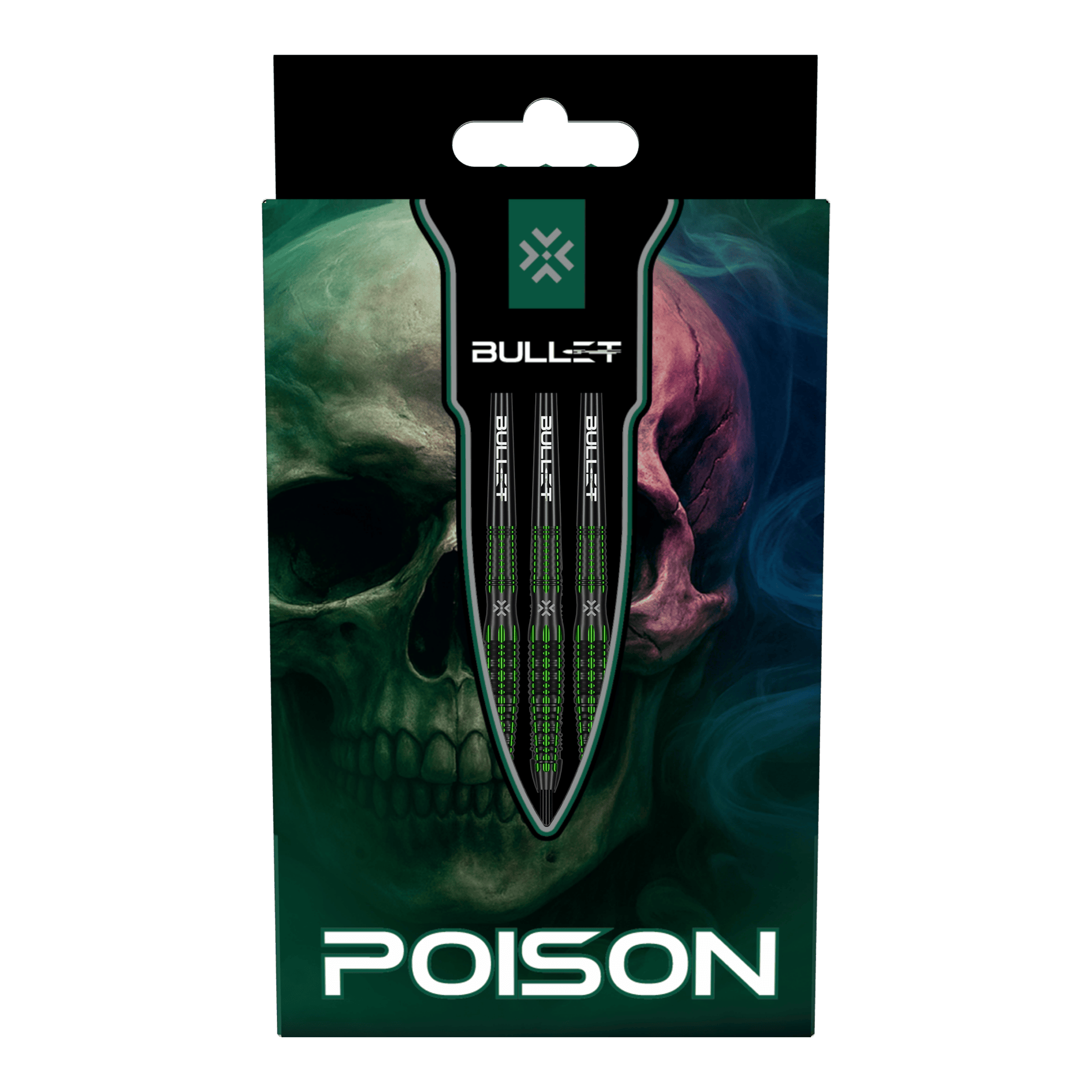 Fléchettes en acier Bullet Poison Das Bild zeigt die Bullet Poison Steeldarts. Diese Steeldarts sind für präzises Dartspiel entwickelt.