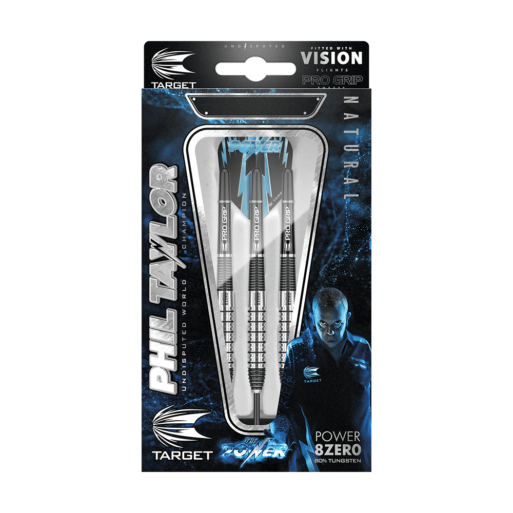 Target Phil Taylor Power 8Zero 2 fléchettes en acier