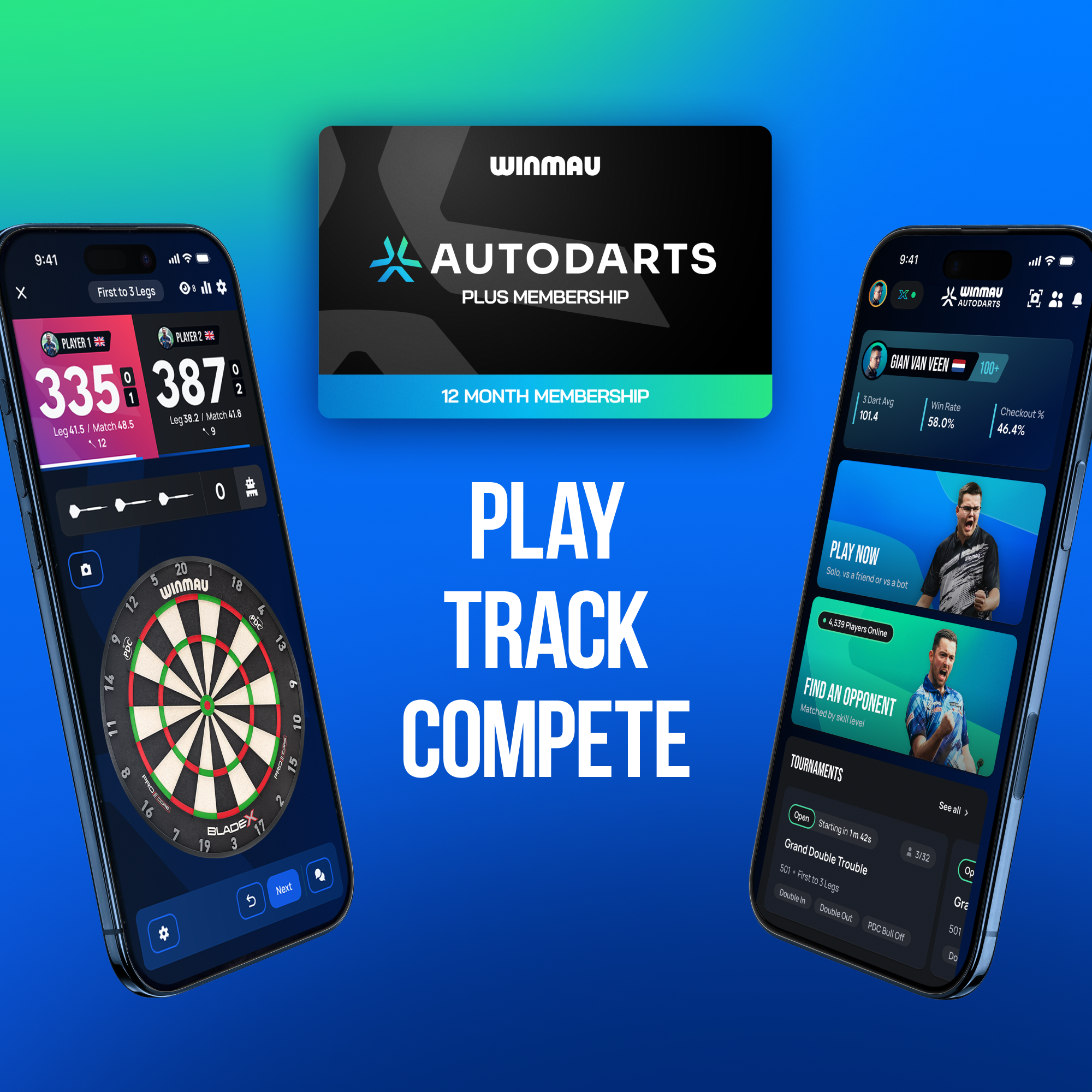 Pack support pour appareil Winmau et abonnement de 12 mois