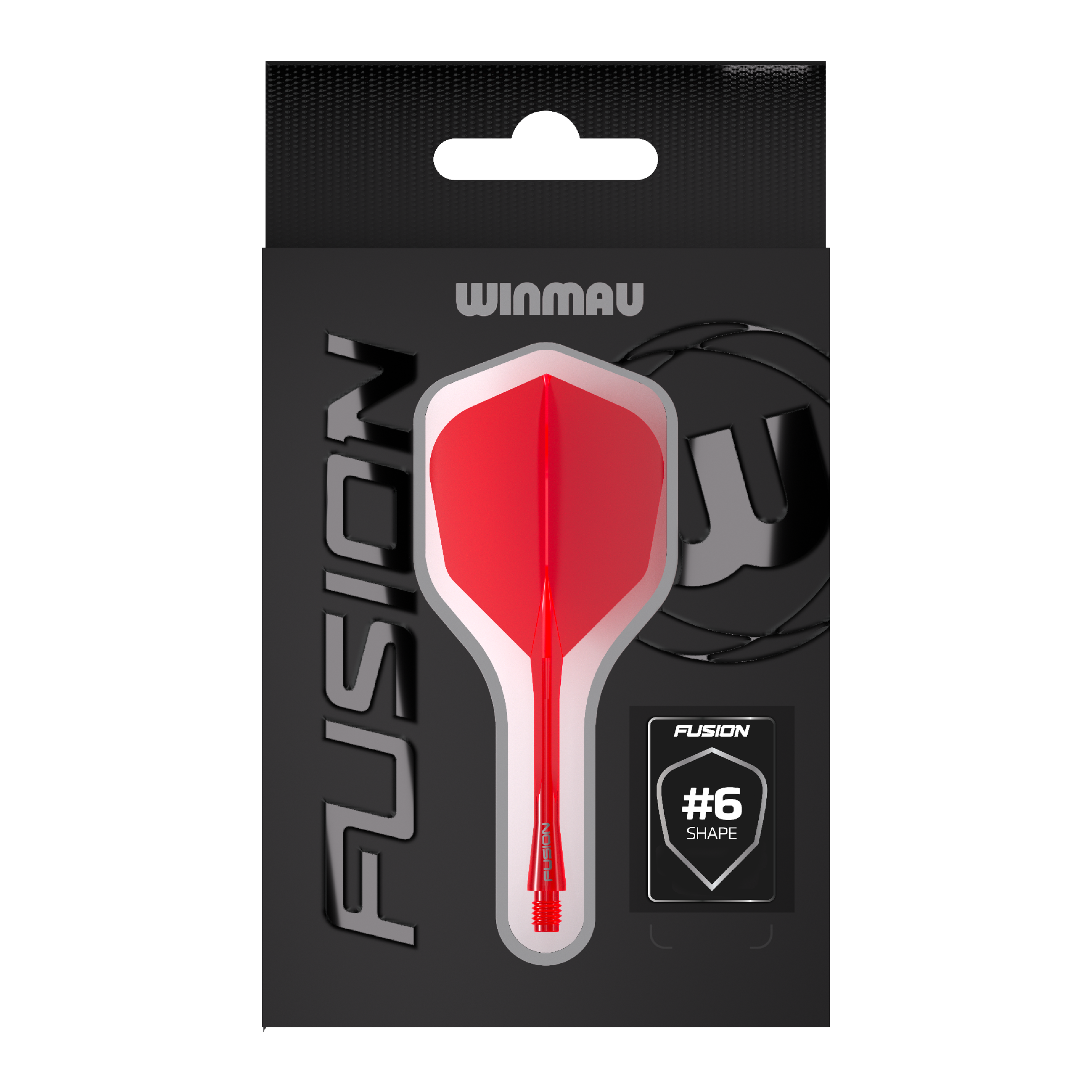 Système d'arbre de vol Winmau Fusion n° 6 Rouge Hier ist das Winmau Fusion Flight-Shaft-System No6 in Rot abgebildet. Dieses Produkt ist ideal für Dartspieler geeignet.