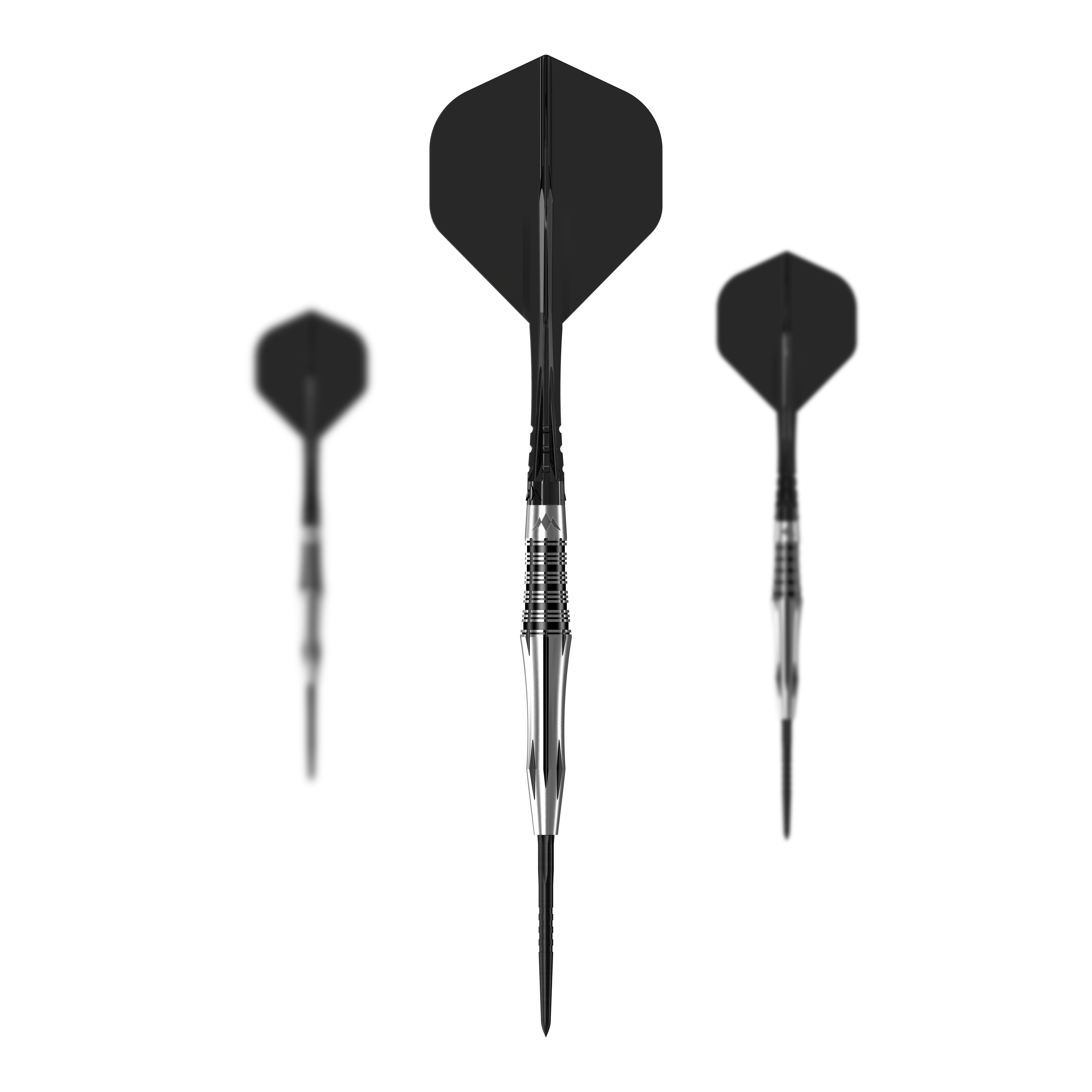 Fléchettes en acier Mission Katana Auf dem Bild ist ein Set der Mission Katana Steeldarts abgebildet. Das Produkt besteht aus mehreren Steeldarts im Set.