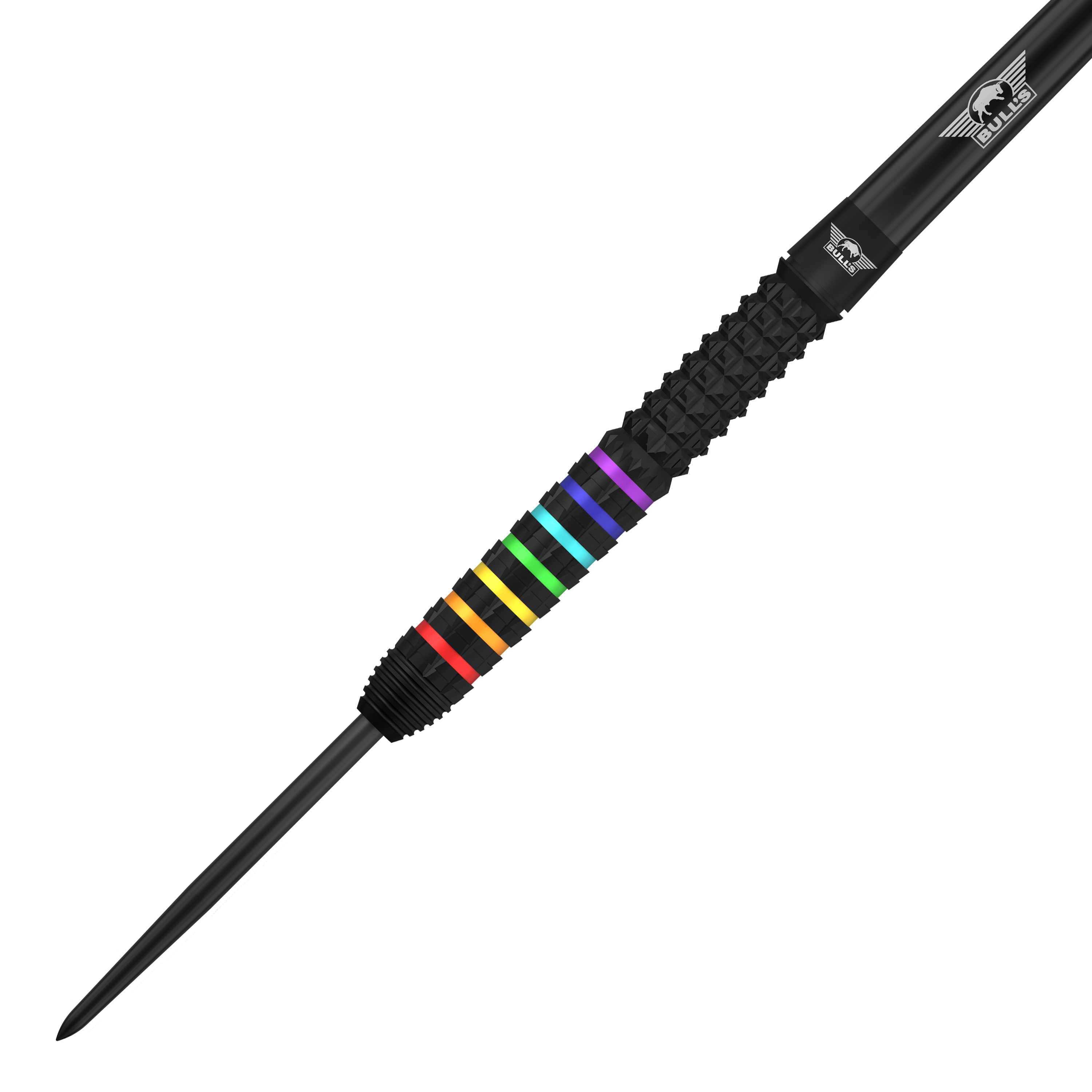 Fléchettes en acier Rapid 95 de Ricky Evans (Bulls NL) Abgebildet sind die Bulls NL Ricky Evans Rapid 95 Steeldarts mit 23g. Das Foto hebt das Design und die Form der Darts hervor.