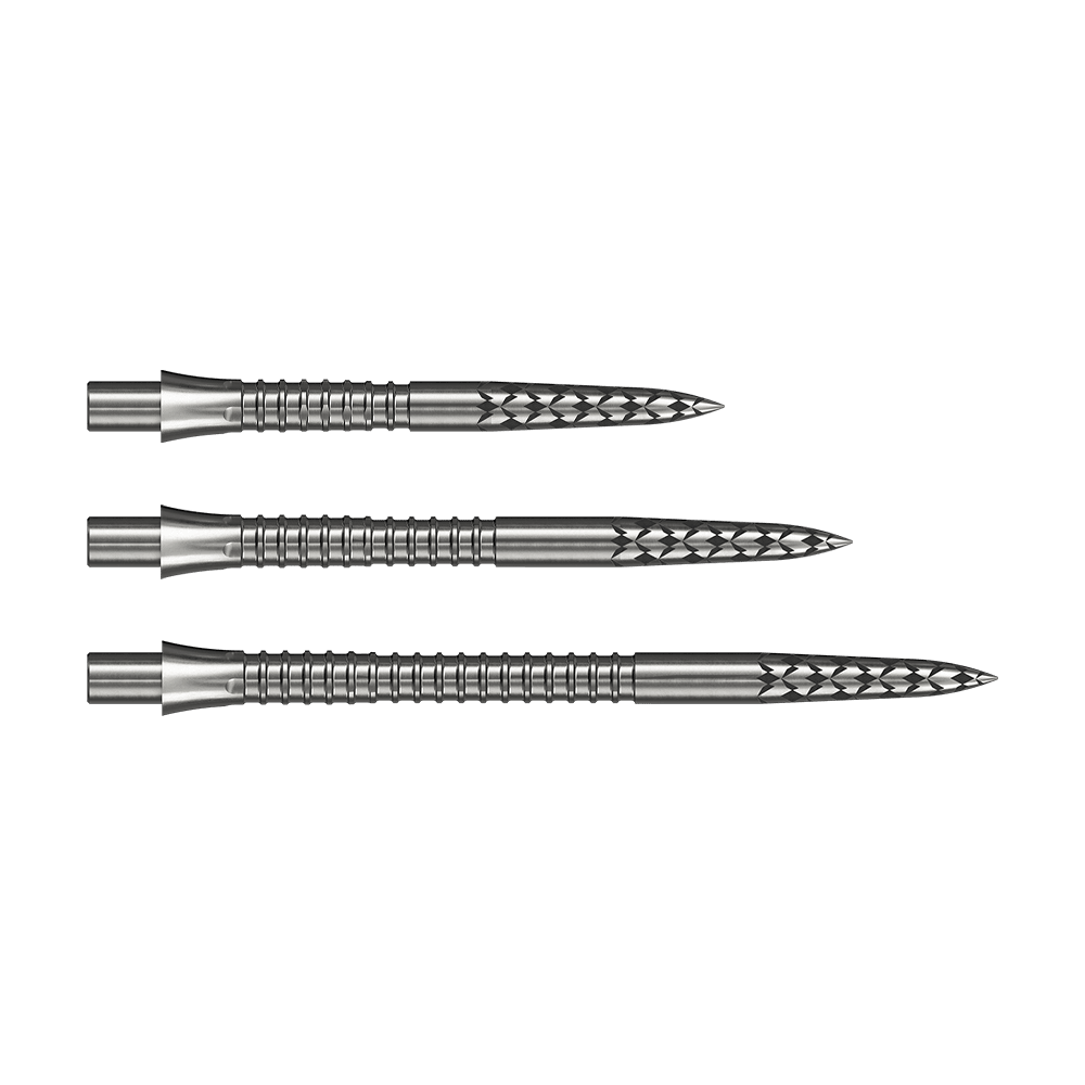 Embouts de fléchettes Mission Caliburn EVO, logo GV - argent Mission Caliburn EVO Dartspitzen GV-Logo in Silber. Diese Dartspitzen sind hochwertiges Zubehör für das Darts-Spiel.