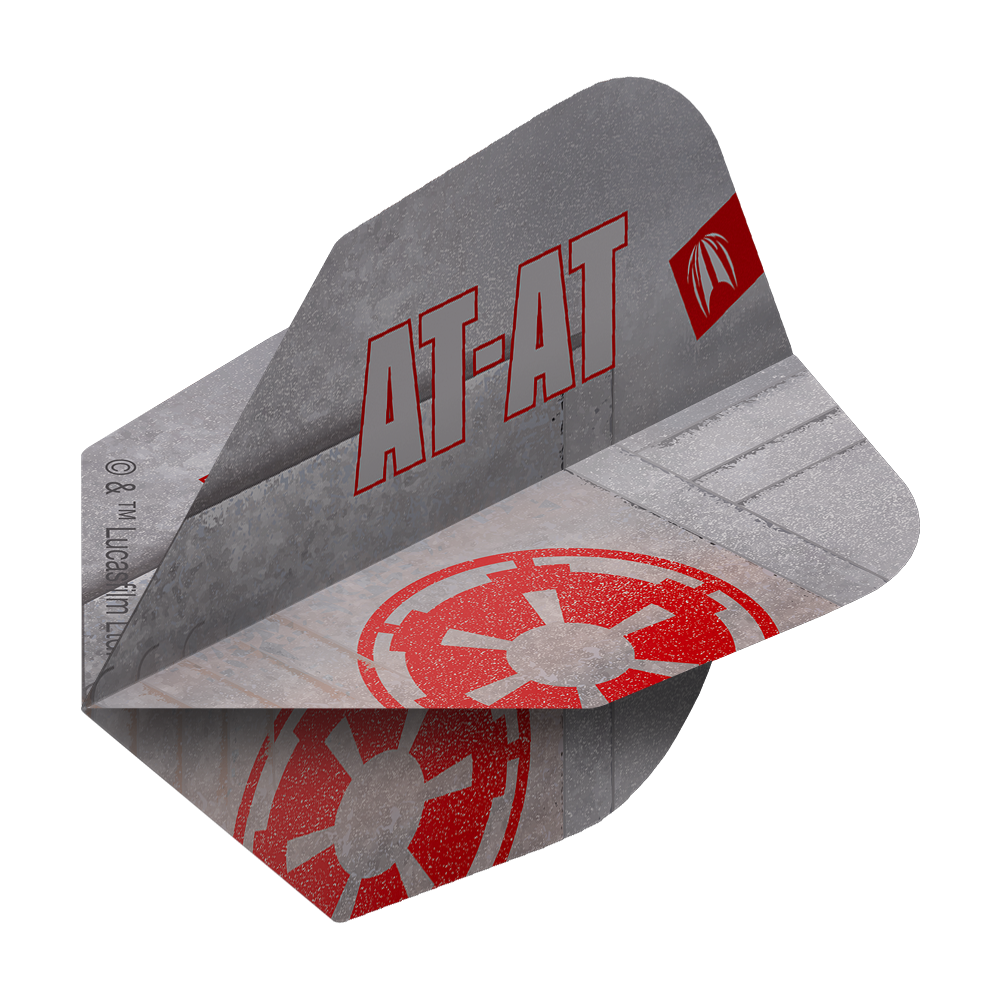 Dies ist ein Target Star Wars Pro Ultra AT-AT No6 Flights Produkt. Die Flights zeigen ein Motiv aus dem Star Wars Universum.