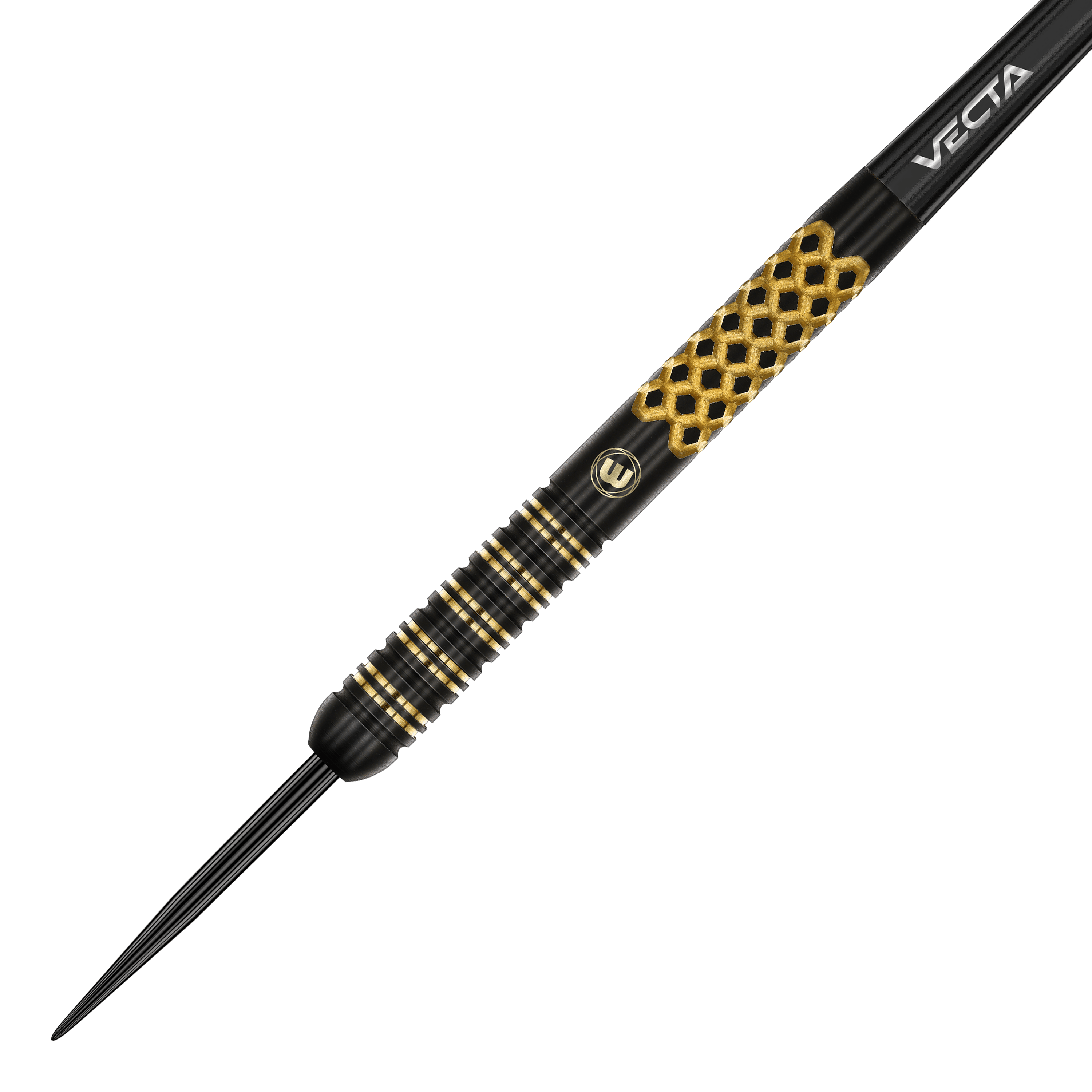 Fléchettes en acier Winmau Brendan Dolan Signature Series Winmau Brendan Dolan Signature Series Steeldarts sind auf dem Bild zu sehen. Die Darts heben sich durch ihr charakteristisches Design hervor.