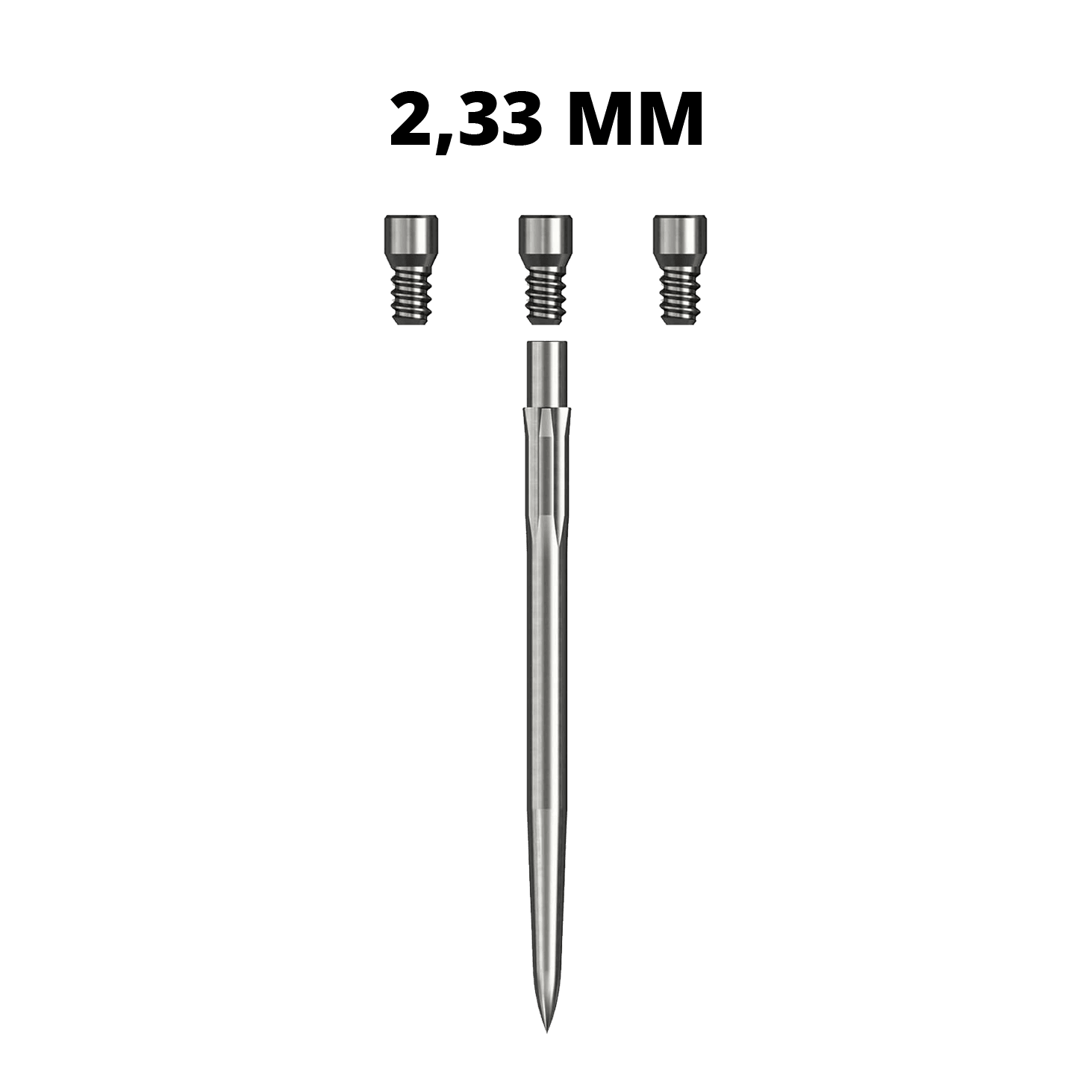 Robinets du système Caliburn Abgebildet sind Caliburn Evo System Steeldartspitzen vom Typ Spigot, 23,3mm. Diese Spitzen sind speziell für Steeldarts entwickelt.