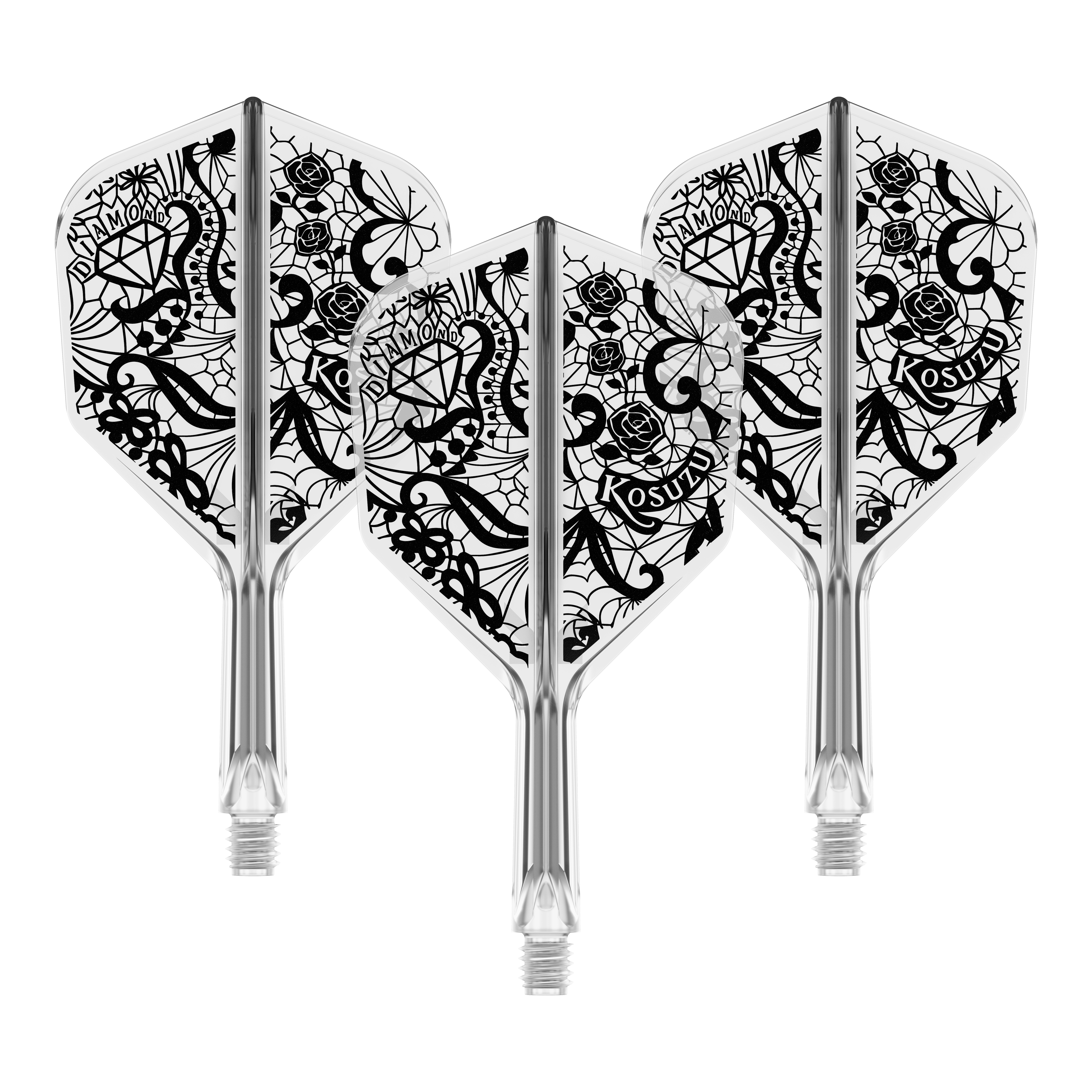 Système d'arbre de vol Target Japan K-Flex Diamond No6 Zu sehen ist das Target Japan K-Flex Diamond No6 Flight-Shaft-System in 19mm. Es handelt sich um eine Komponente für Dartpfeile.