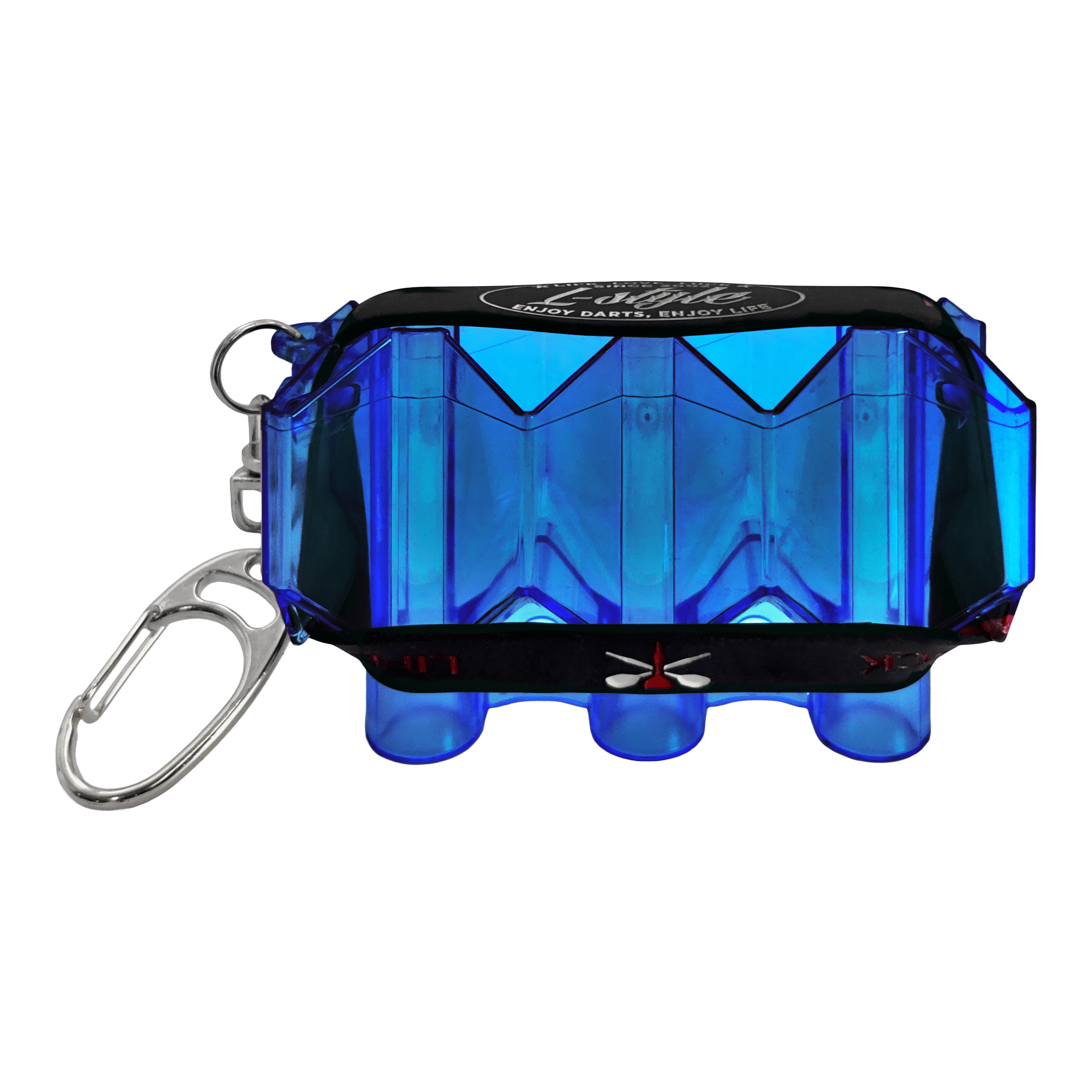 Étui de vol Krystal SP style L Auf dem Bild ist ein Produkt mit dem Dateinamen LSF3106_LStyle_Krystal_Flight-Case_SP_Blau_1 abgebildet. Wahrscheinlich handelt es sich um ein blaues Flight-Case für Dartflights.