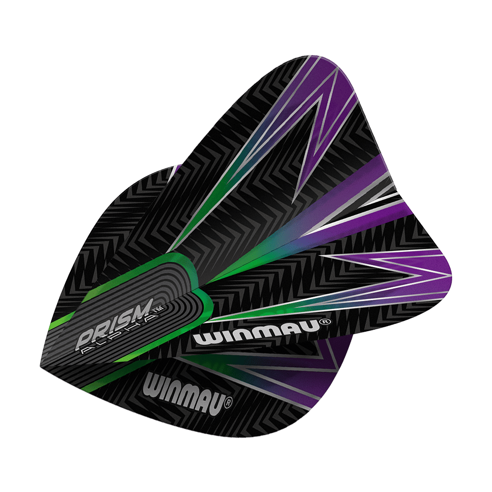 Vols de cerf-volant Winmau Alpha noir vert violet