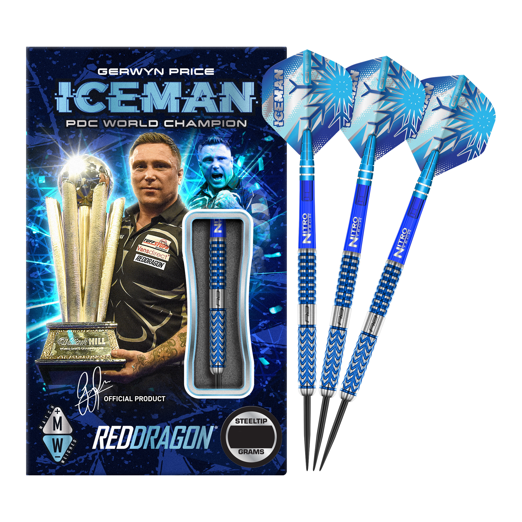 Red Dragon Gerwyn Price Glacier Steeldarts