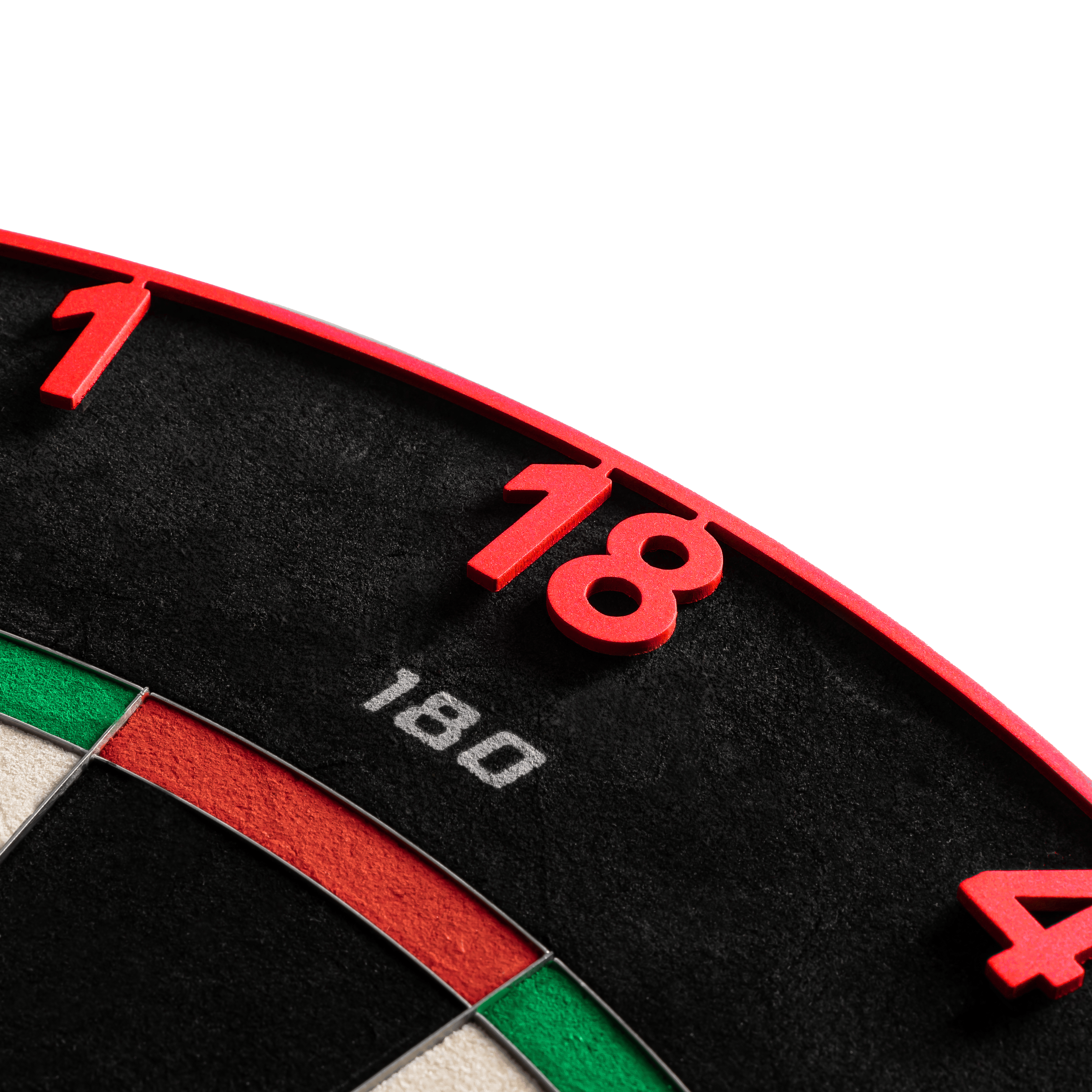 Cible de fléchettes Precise 180 Endorphine en acier avec anneau numéroté - Rouge Inferno Dieses Bild zeigt das Precise 180 Endorphine Steeldartboard mit Nummernring in Inferno Red. Das Dartboard eignet sich ideal für anspruchsvolle Dartspieler.