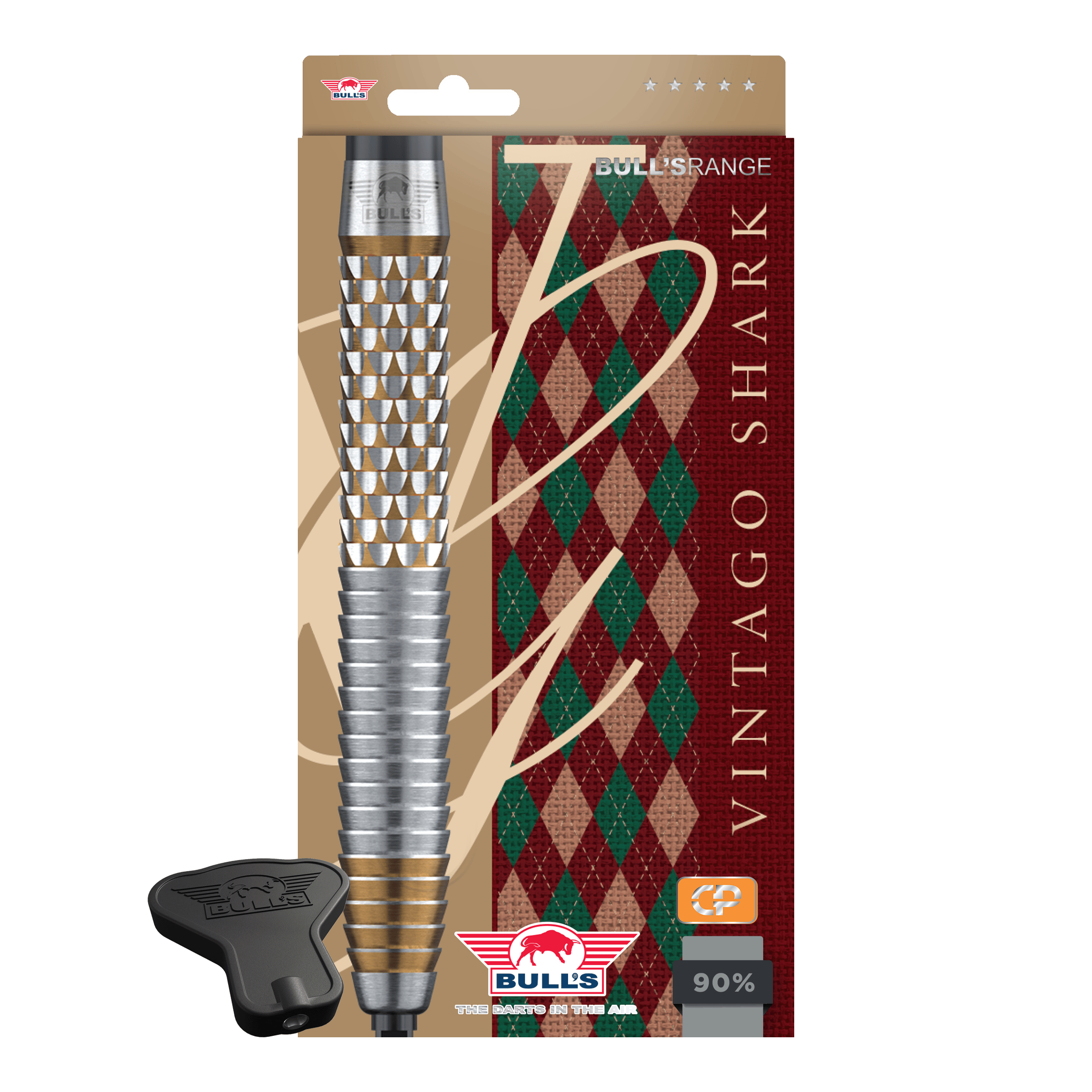 Fléchettes en acier Bulls NL Vintage Shark à pointes convertibles Abgebildet sind die Bulls NL Vintago Shark Convertible Points Steeldarts. Sie verfügen über austauschbare Spitzen und eine strukturierte Oberfläche.