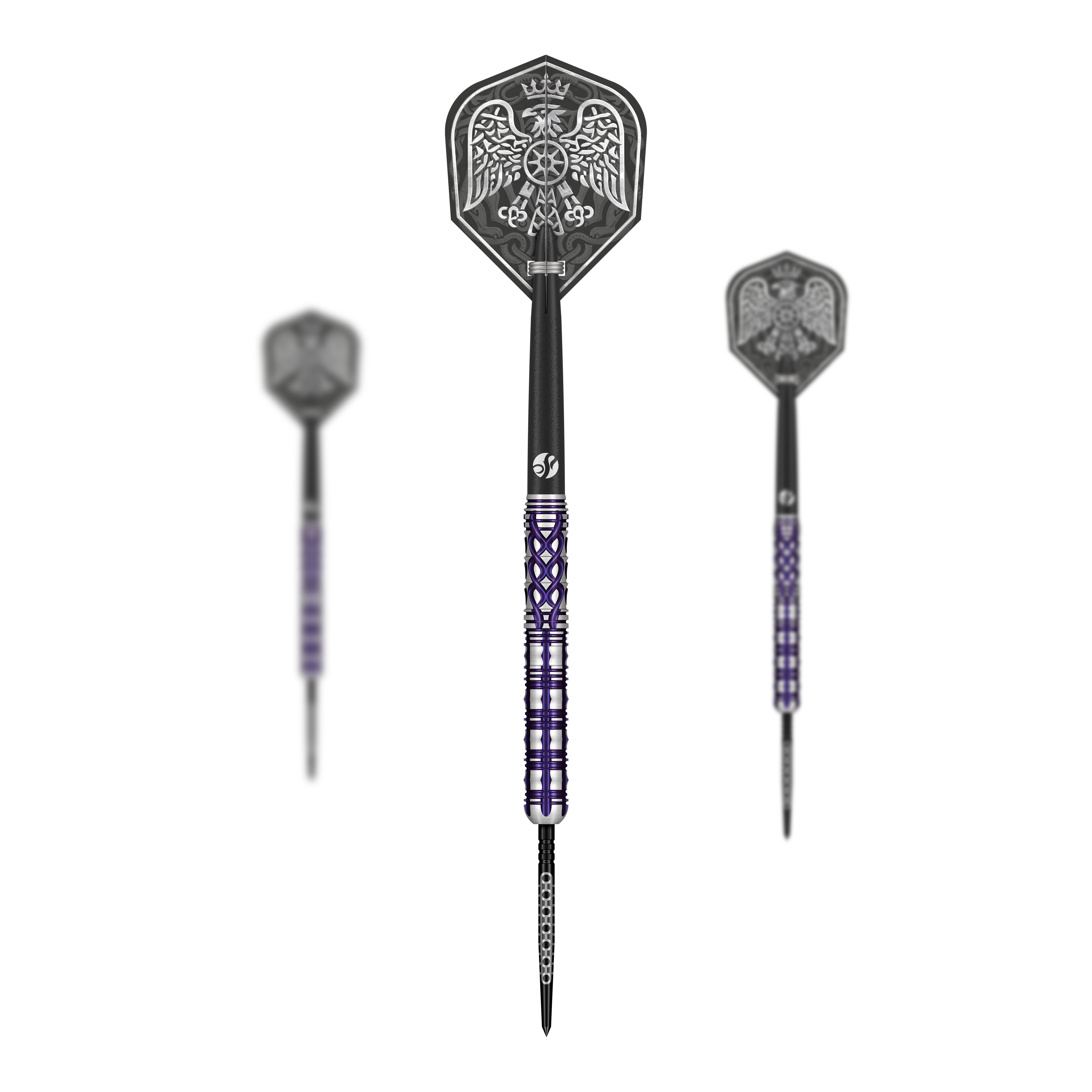 Fléchettes en acier Shot Goths Visara Turbo Point - 23 g Auf dem Bild sind die Shot Goths Visara Turbo Point Steeldarts - 23g als Set zu sehen. Sie eignen sich ideal für ambitionierte Steeldartspieler.