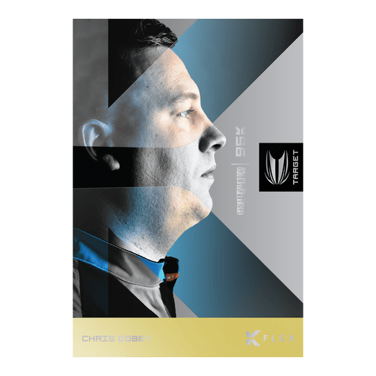 Fléchettes souples Target Chris Dobey 95K - 18 g Zu sehen ist der Target Chris Dobey 95K Softdarts - 18g. Der Dartpfeil ist speziell für Softdart konzipiert.