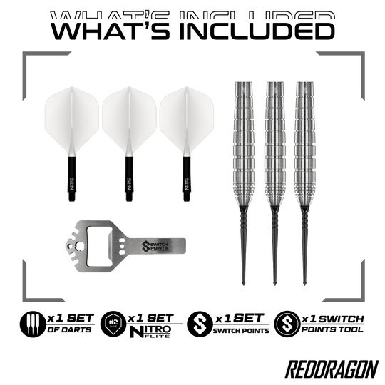 Fléchettes en acier Red Dragon Luke Humphries TX1 Pioneer Switch Point Zu sehen sind die Red Dragon Luke Humphries TX1 Pioneer Switch Point Steeldarts. Das Produkt eignet sich für professionelle Dartspieler.