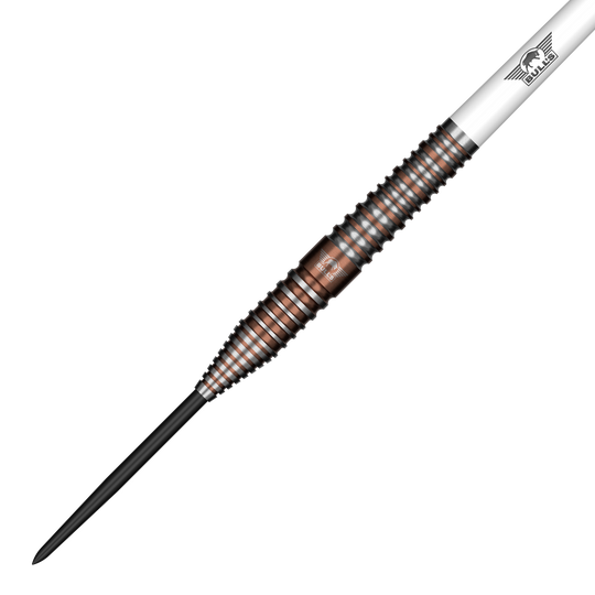 Fléchettes en acier Bulls NL Max Hopp E5 Das Bild zeigt Bulls NL Max Hopp E5 Steeldarts. Die Darts sind hochwertig verarbeitet und optimal für Turnierspieler.