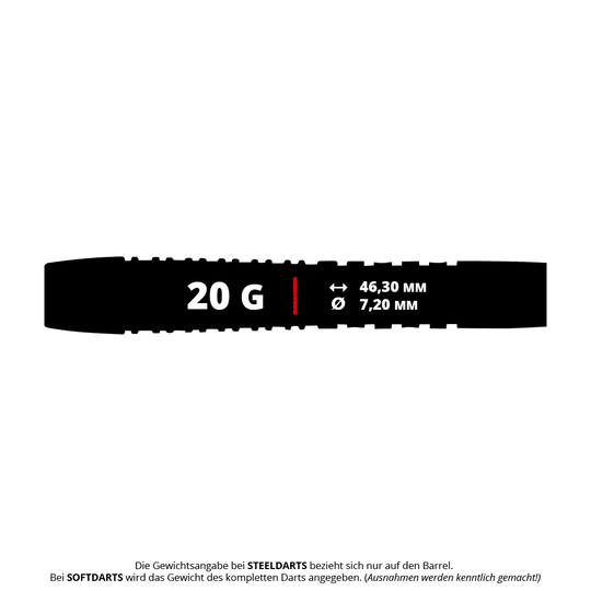 Fléchettes souples Unicorn Wraith Gary Anderson Phase 6 - 20 g Das Bild zeigt die Unicorn Wraith Gary Anderson Phase 6 Softdarts - 20g. Diese Softdarts eignen sich für E-Dartscheiben und gewährleisten ein gutes Spielgefühl.