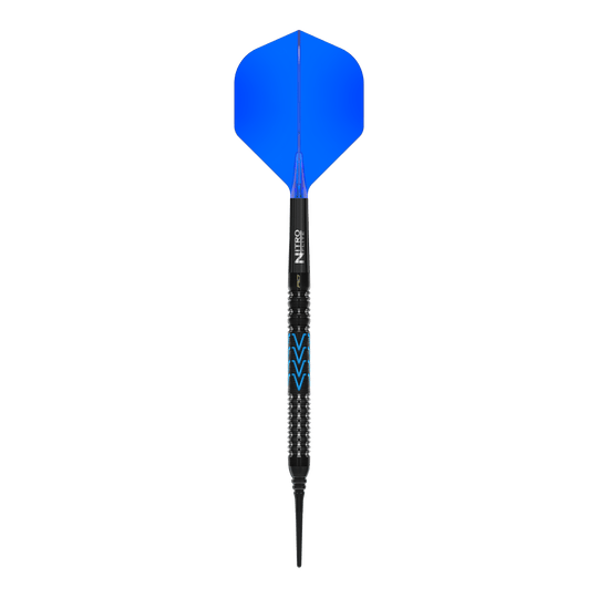 Abgebildet sind die Red Dragon Amp Tapered Softdarts- 20g. Dieses Produkt ist für präzise Würfe und hohe Treffsicherheit ausgelegt.