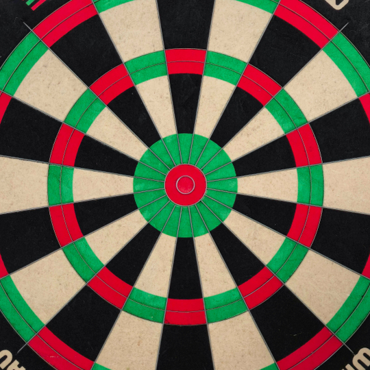Cible de fléchettes en acier Winmau Equalizer Dieses Bild stellt das Winmau Equalizer Steeldartboard dar. Das Steeldartboard eignet sich für präzises Dartspielen.