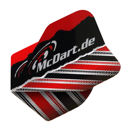 Vols standard McDart Design V7 Dieses Bild zeigt die McDart Design V7 Standard Flights. Sie werden für den Dartsport verwendet.