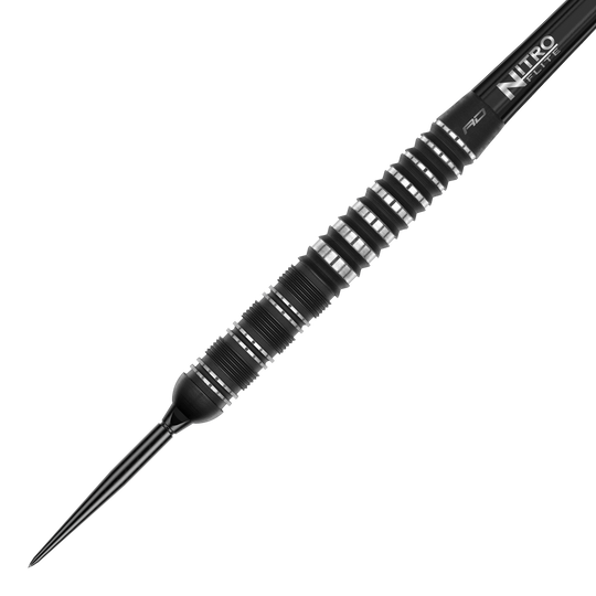 Fléchettes en acier Red Dragon Sable Parallel Switch Point Abgebildet sind die Red Dragon Sable Parallel Switch Point Steeldarts. Die Darts werden seitlich gezeigt und sind aus Metall gefertigt.