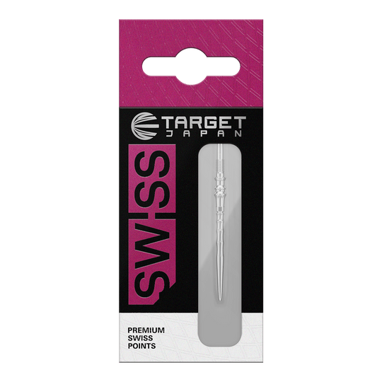 Pointes de fléchettes Target Japan Premium Swiss Point - Argent Hier sind die Target Japan Premium Swiss Point Dartspitzen in Silber abgebildet. Sie eignen sich für präzises und sicheres Spielen.