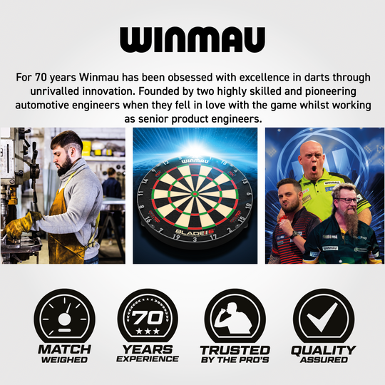 Cible de fléchettes en acier Winmau Equalizer Abgebildet ist das Winmau Equalizer Steeldartboard. Das Dartboard eignet sich ideal für intensives Training und Spiele.