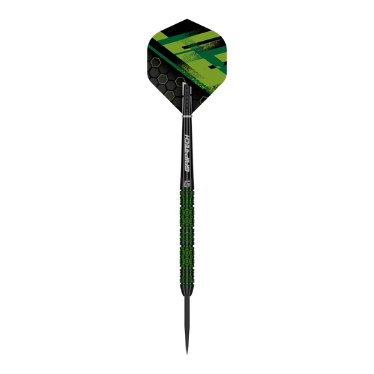 Abgebildet sind GOAT Kick-Off Steeldarts. Das Produkt ist für das Präzisions-Dartspiel geeignet und hochwertig verarbeitet.
