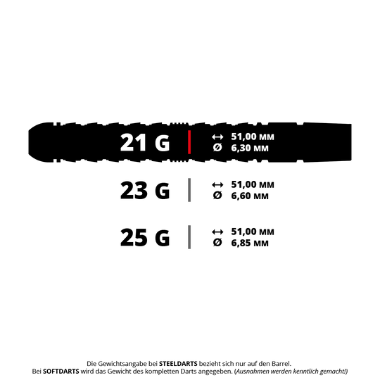 Fléchettes en acier à pointe rapide Luke Woodhouse série 3 de Harrow Abgebildet ist ein Steeldart aus der Serie 'Harrows Luke Woodhouse Series 3 QuickPoint' mit einem Gewicht von 21g. Das Bild zeigt die Form und das Design dieses speziellen Darts.