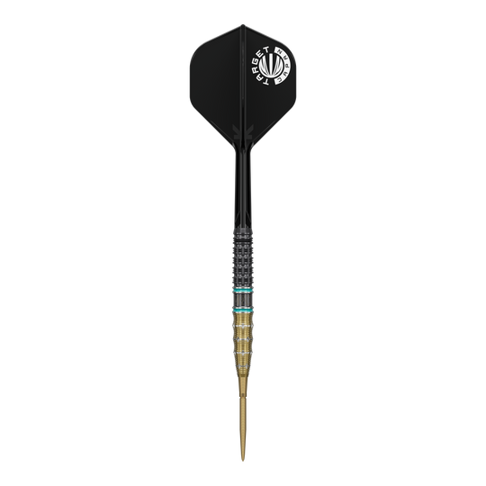 Zu sehen sind die Target Japan Mikuru Suzuki The Miracle GEN7.5 Swiss Point Steeldarts. Diese Darts zeichnen sich durch ihr markantes Aussehen und professionelle Verarbeitung aus.