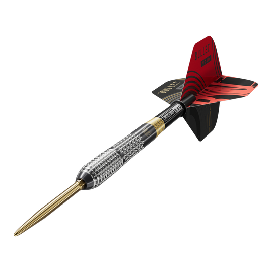 Fléchettes en acier à pointe suisse GEN5 Void de Stephen Bunting Dieses Bild zeigt die Target Stephen Bunting GEN5 Void Swiss Point Steeldarts. Das Set ist ideal für begeisterte Dartspieler und Fans von Stephen Bunting.