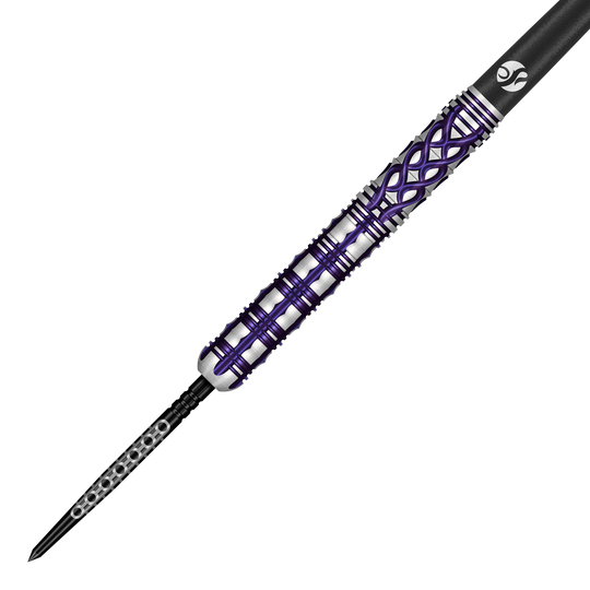 Fléchettes en acier Shot Goths Visara Turbo Point - 23 g Das Bild zeigt die Shot Goths Visara Turbo Point Steeldarts mit 23 Gramm Gewicht. Die Steeldarts sind speziell für Präzision und Kontrolle beim Dartspiel entwickelt.