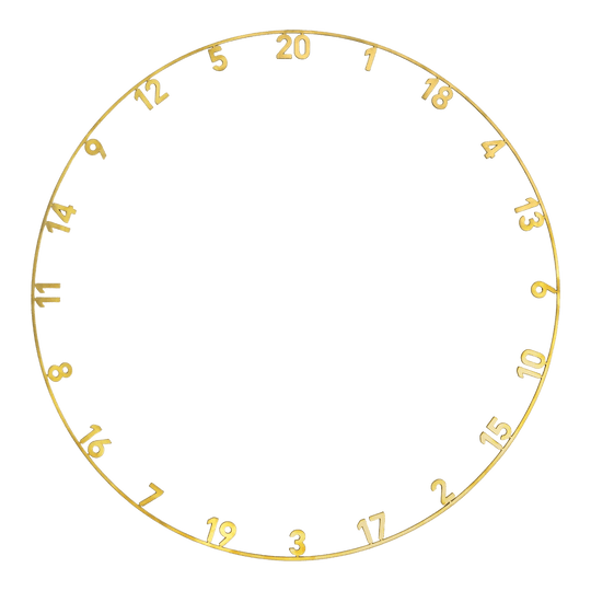 Cible de fléchettes Precise 180 Endorphine en acier avec anneau numéroté - Or Dieses Bild zeigt das Precise 180 Endorphine Steeldartboard mit Nummernring in Gold. Das Board eignet sich ideal für Dart-Fans, die Wert auf Design legen.