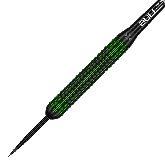 Fléchettes Bullet Gator en laiton et acier - 22 g Das Produkt Bullet Gator Brass Steeldarts - 22g wird dargestellt. Diese Darts eignen sich für das Steeldarts-Spiel.